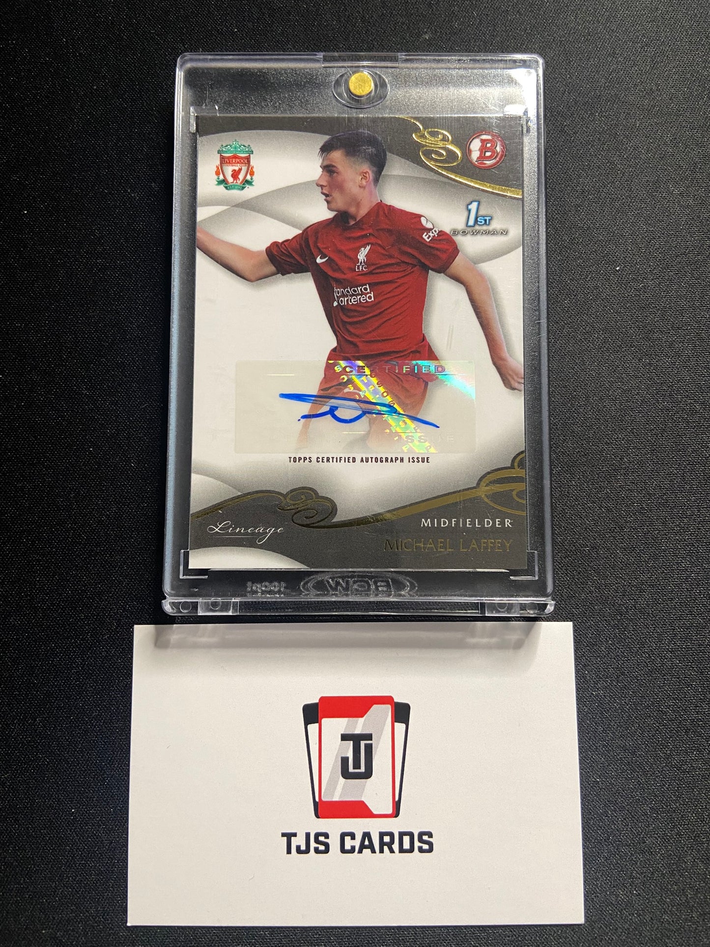Michael Laffey - 1st Bowman Auto - TOPPS Liverpool Lineage 2022/23