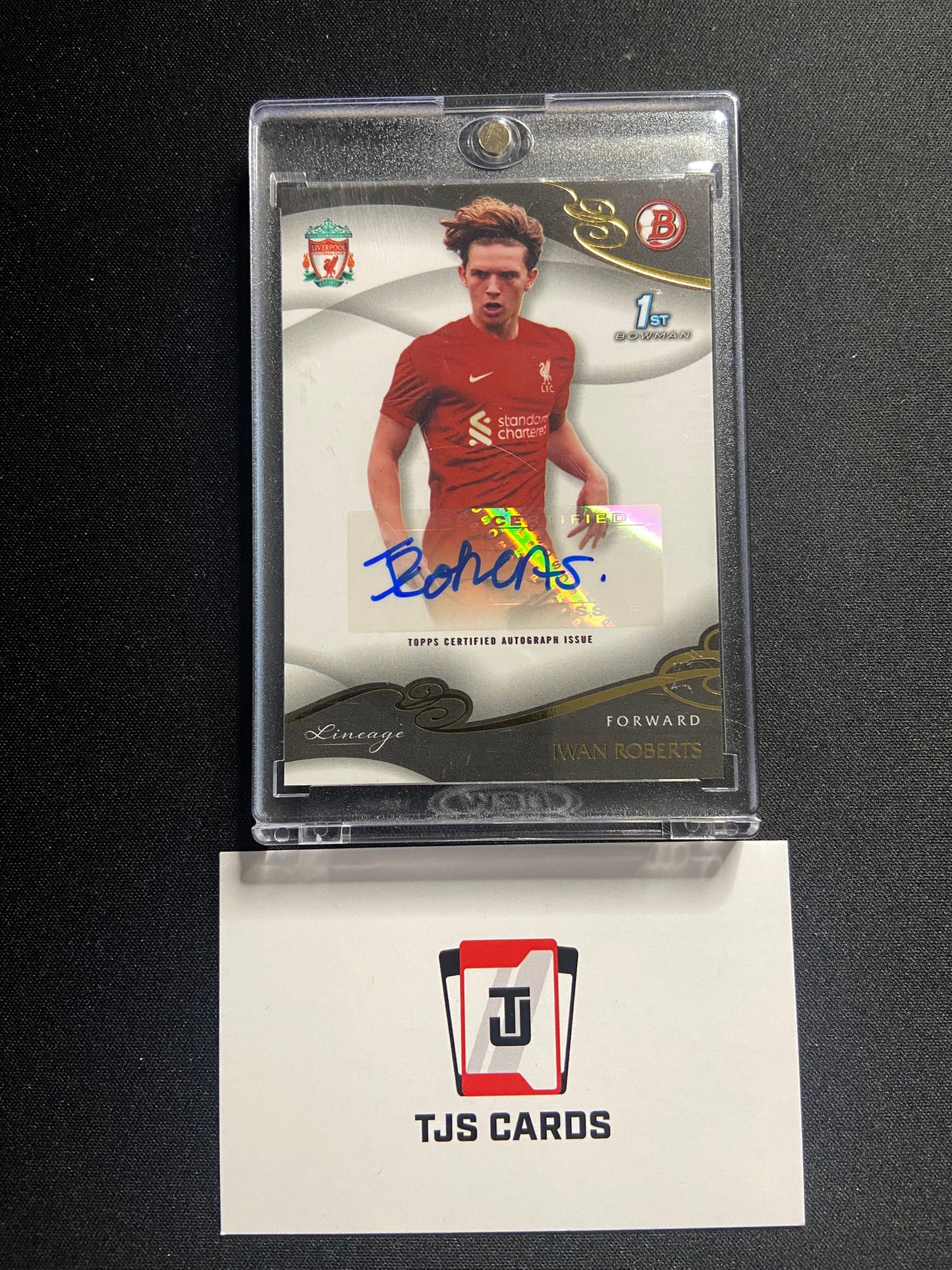 Iwan Roberts - 1st Bowman Auto - TOPPS Liverpool Lineage 2022/23