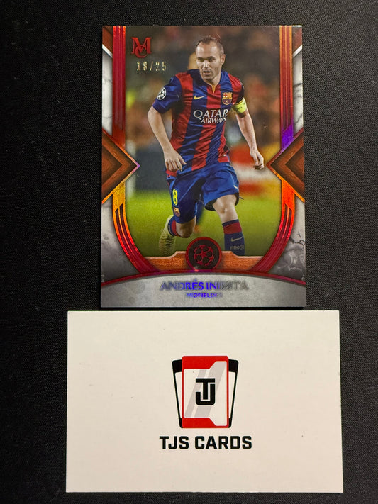 Andres Iniesta - Ruby /25 - TOPPS Museum UCL 2022/23