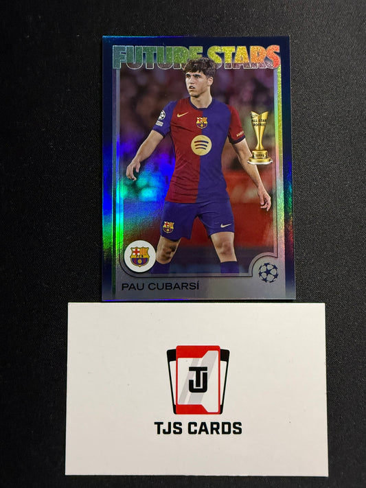 Pau Cubarsi - Navy Blue /275 - TOPPS UCC 2024/25