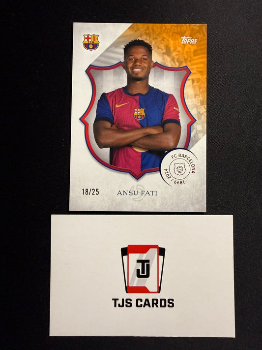 Ansu Fati - Orange /25 - TOPPS Barcelona 125th Anniversary 2024/25