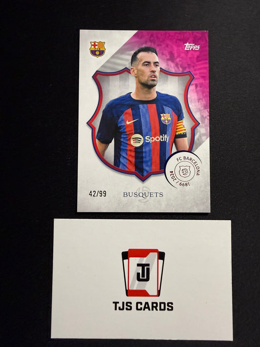 Sergio Busquets - Pink /99 - TOPPS Barcelona 125th Anniversary 2024/25