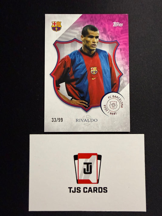 Rivaldo - Pink /99 - TOPPS Barcelona 125th Anniversary 2024/25