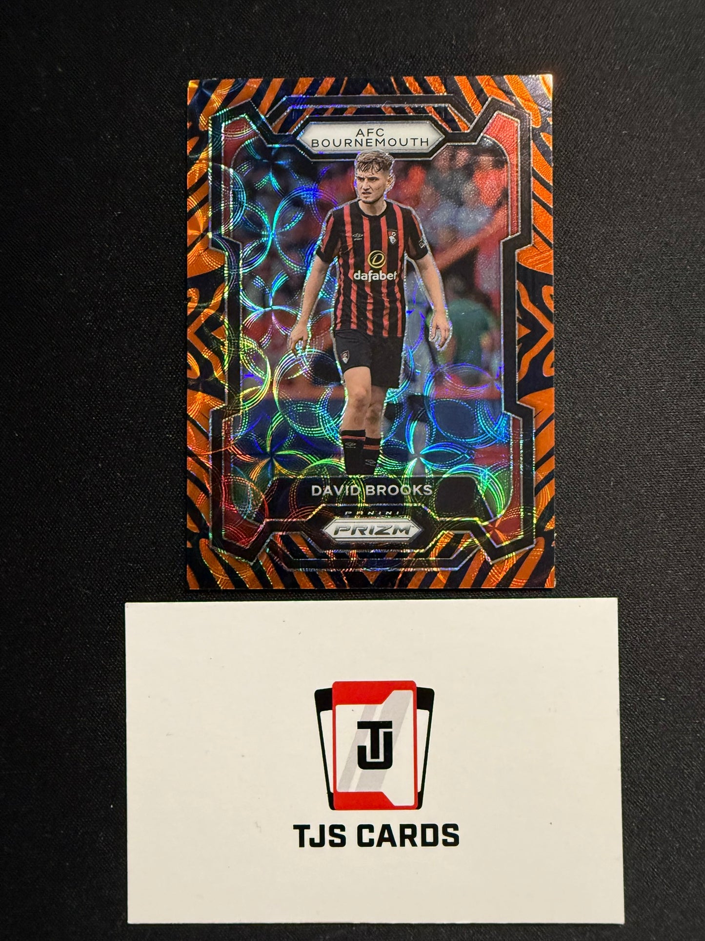 David Brooks - Tiger Stripe Choice - Panini Prizm Premier League 2023/24