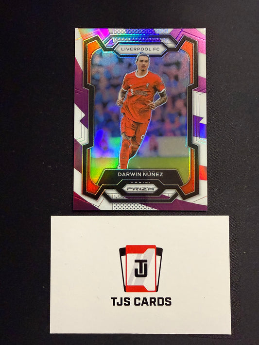 Darwin Nunez - Purple & White /92 - Panini Prizm Premier League 2023/24