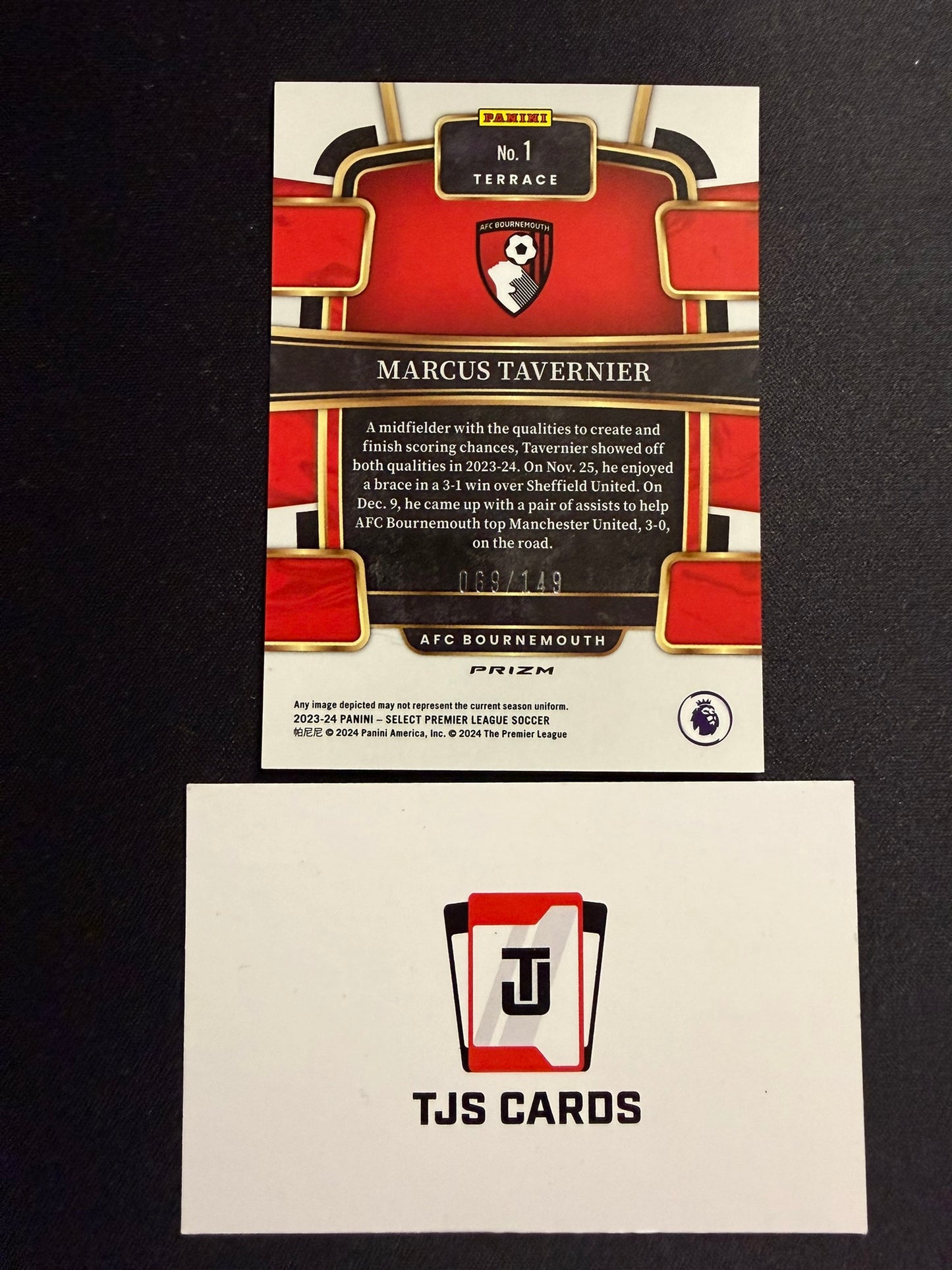 Marcus Tavernier - Red Wave /149 - Panini Select Premier League 2023/24