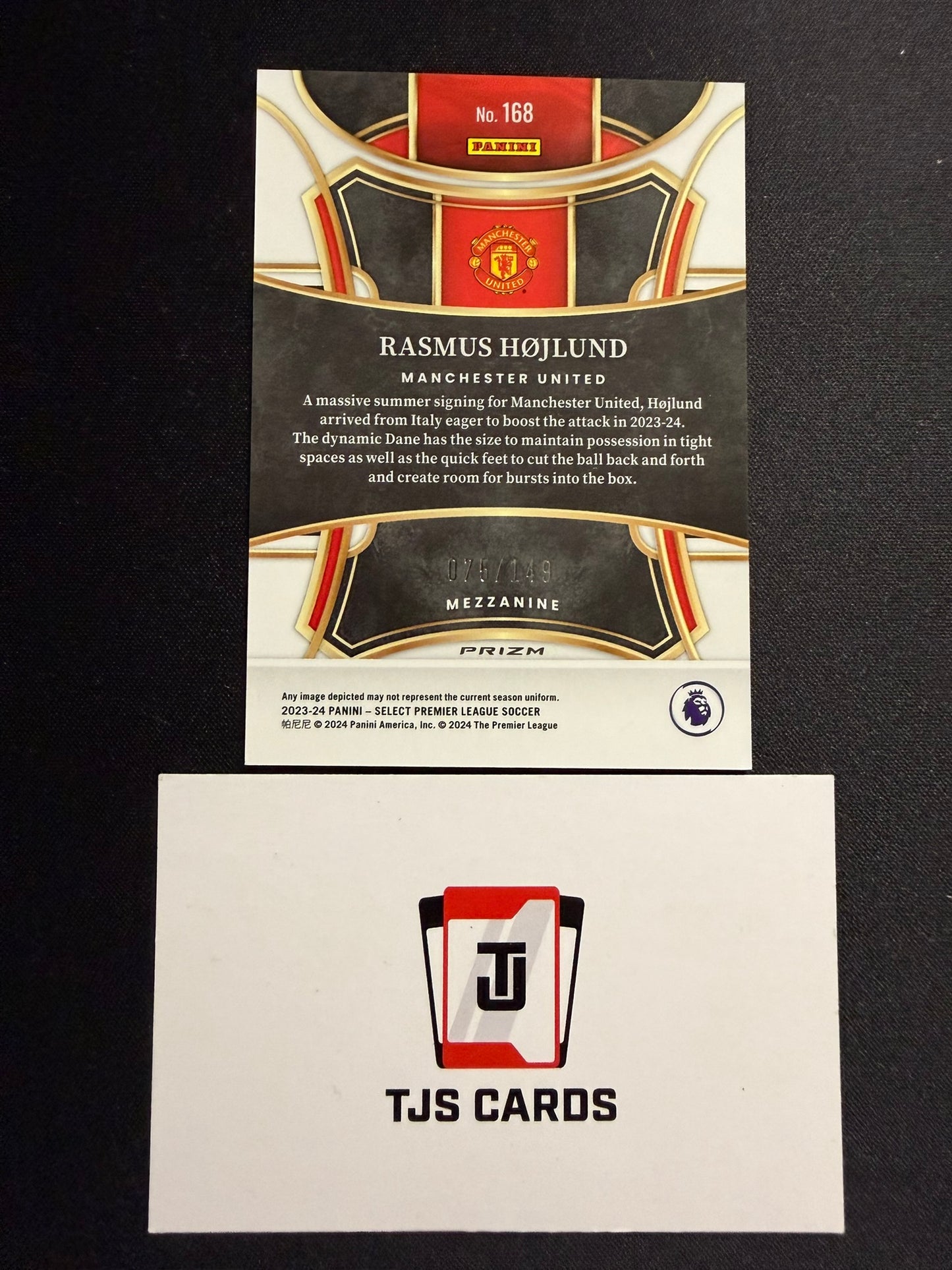 Rasmus Hojlund - Red Wave /149 - Panini Select Premier League 2023/24