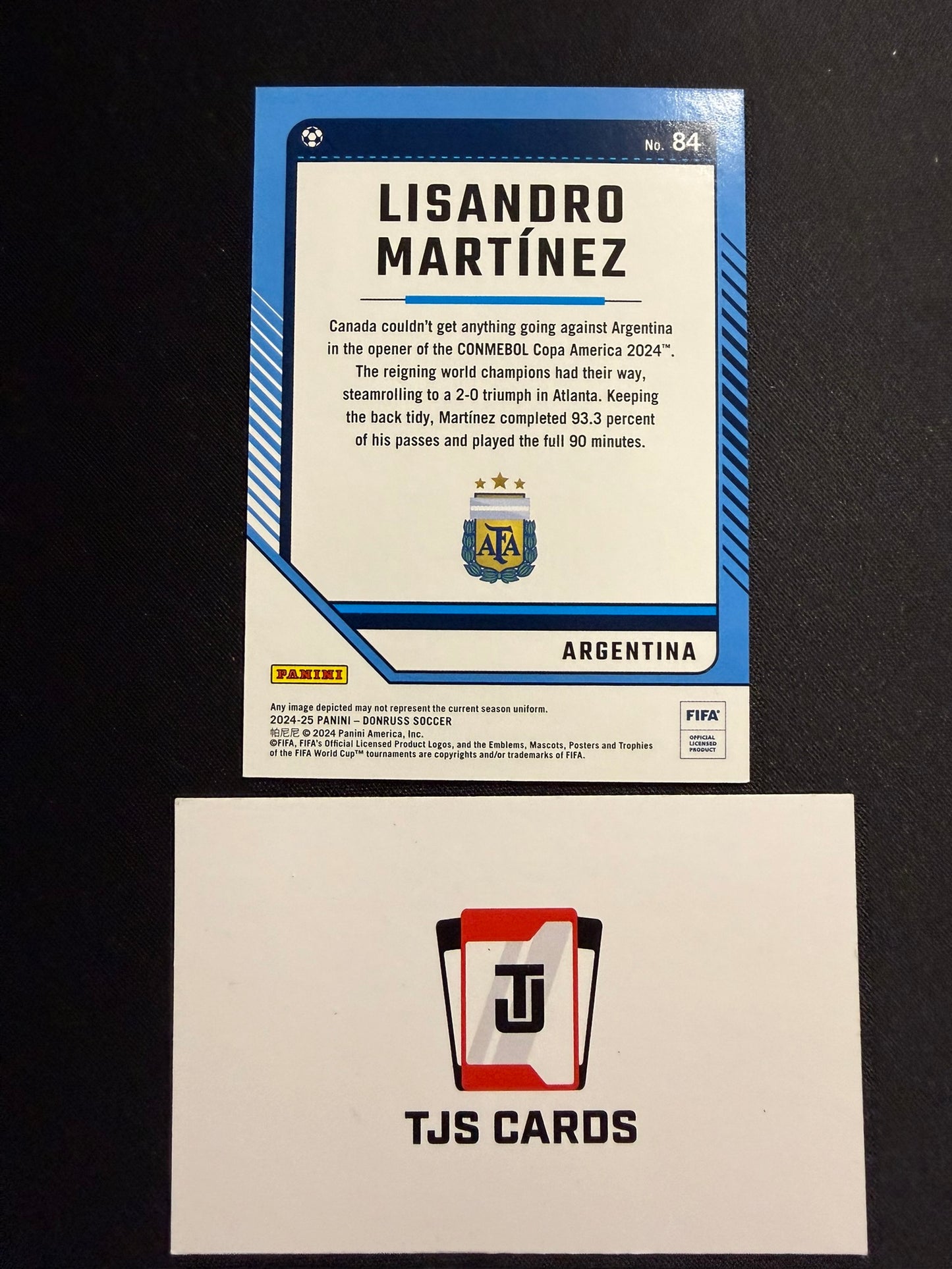 Lisandro Martinez - Teal /199 - Panini Donruss 2024/25
