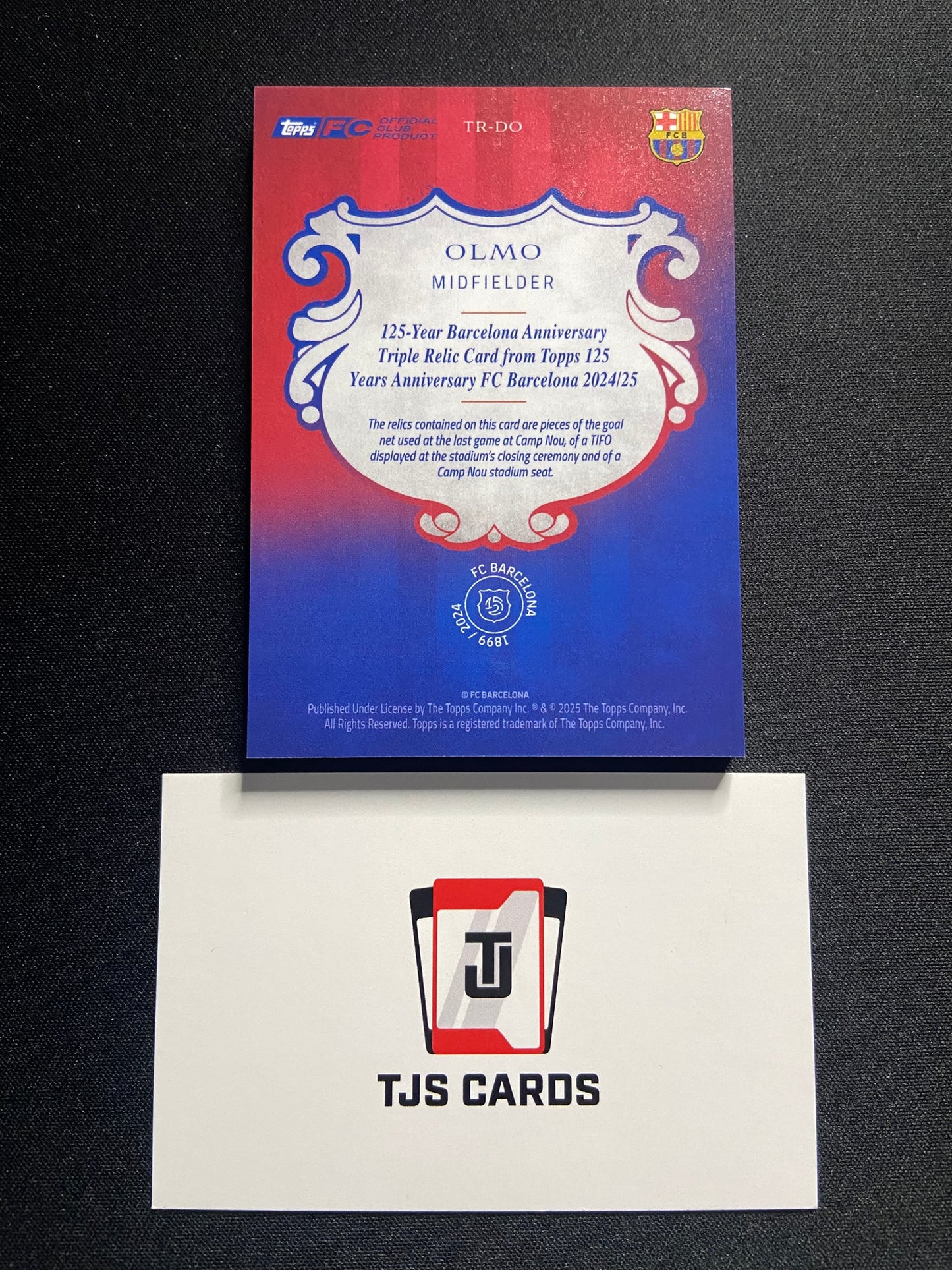 Dani Olmo - Triple Relic /75 - TOPPS Barcelona 125th Anniversary 2024/25