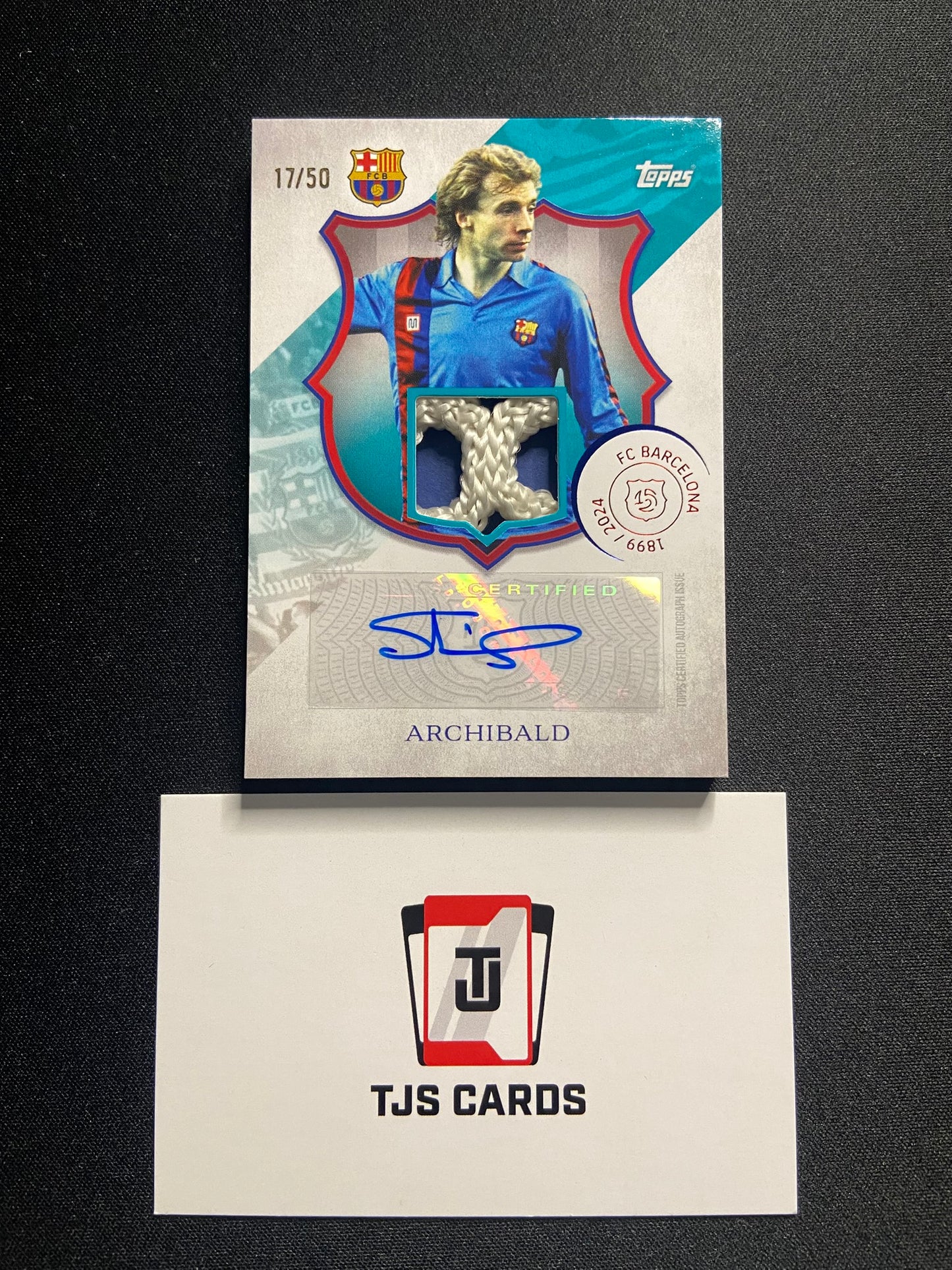 Steve Archibald - Relic Auto /50 - TOPPS Barcelona 125th Anniversary 2024/25