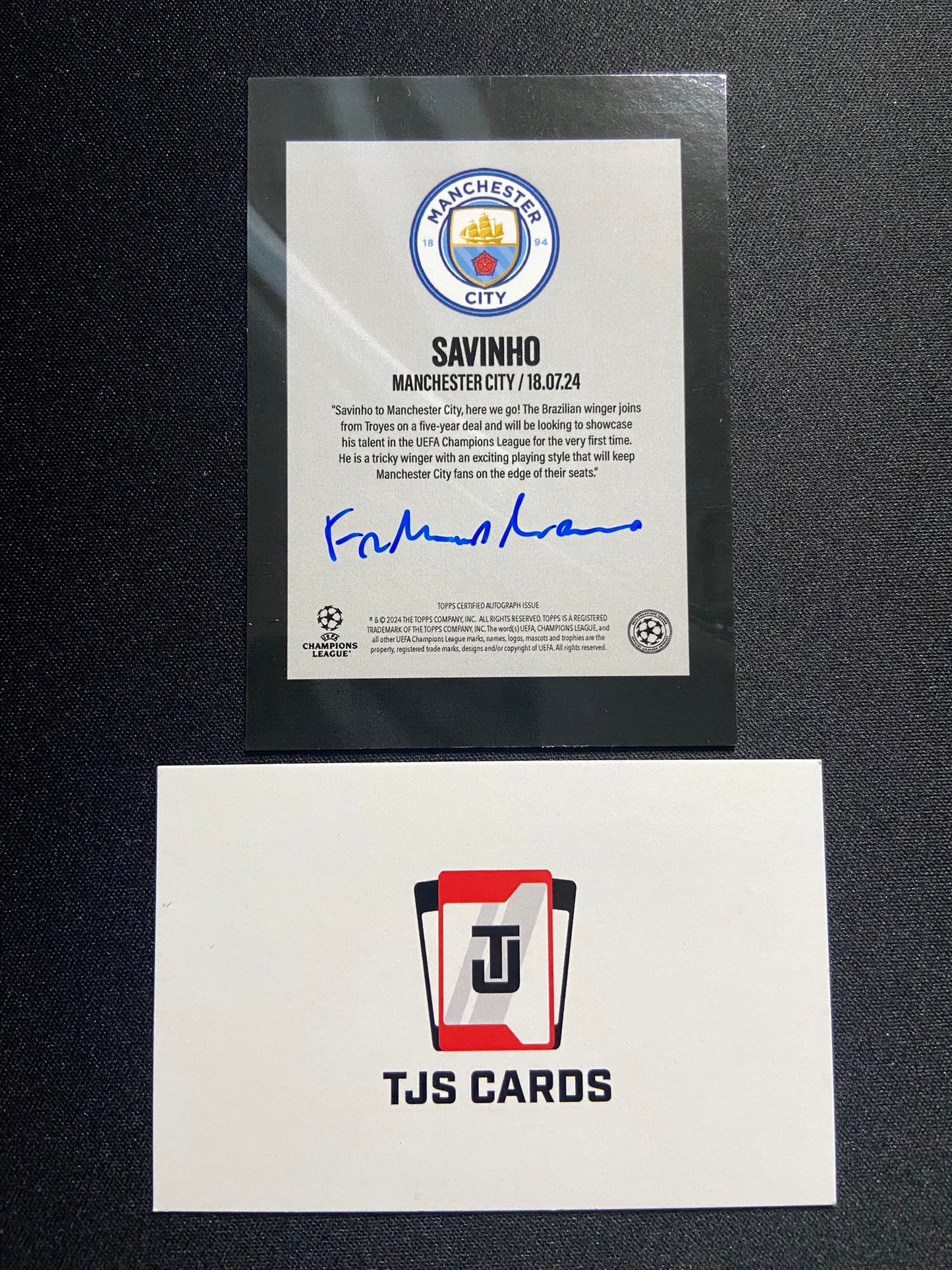 Savinho - Red Auto /5 - TOPPS Fabrizio Romano Summer Signings 2024