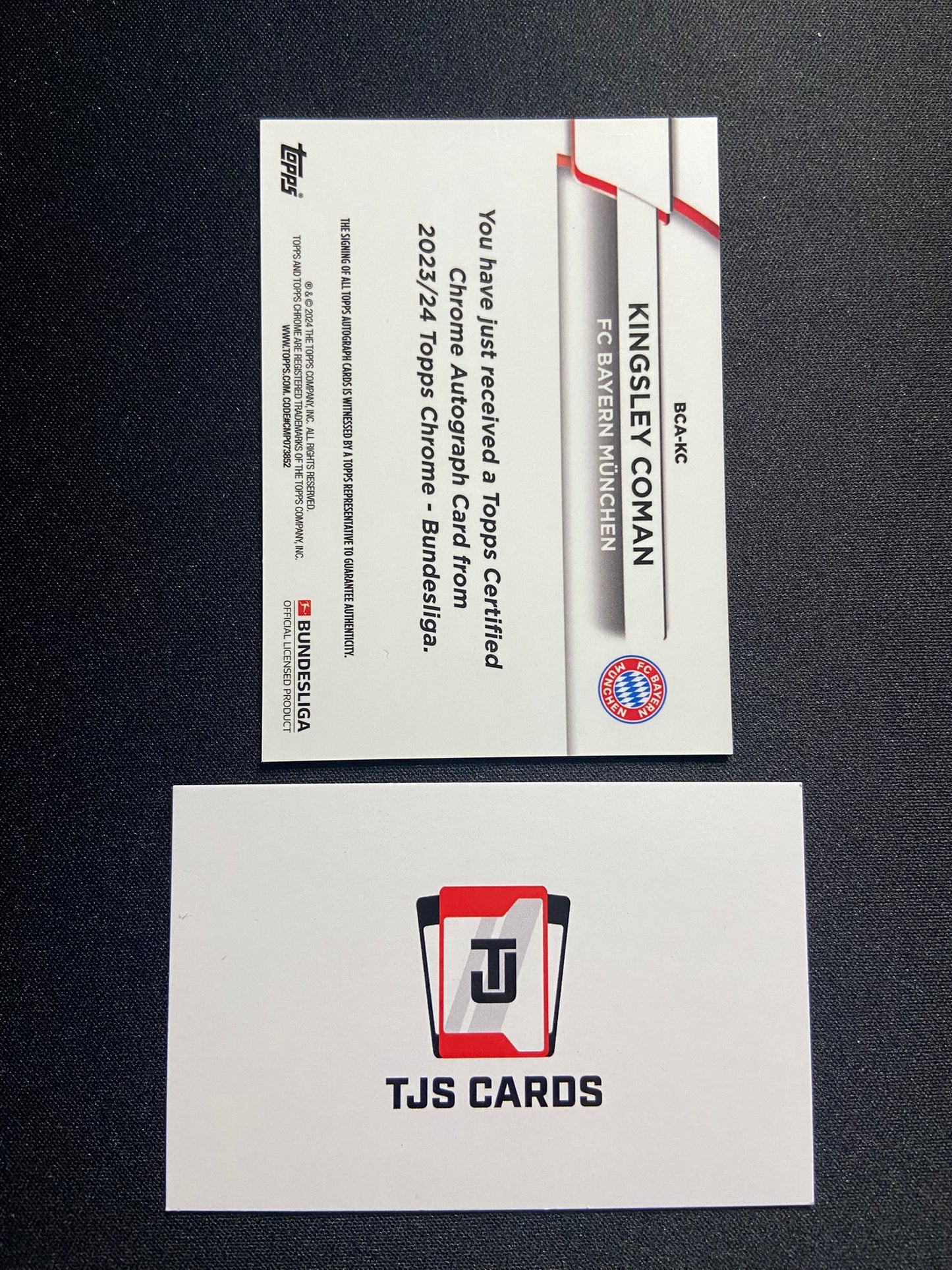 Kingsley Coman - Black Auto /10 - TOPPS Chrome Bundesliga 2023/24