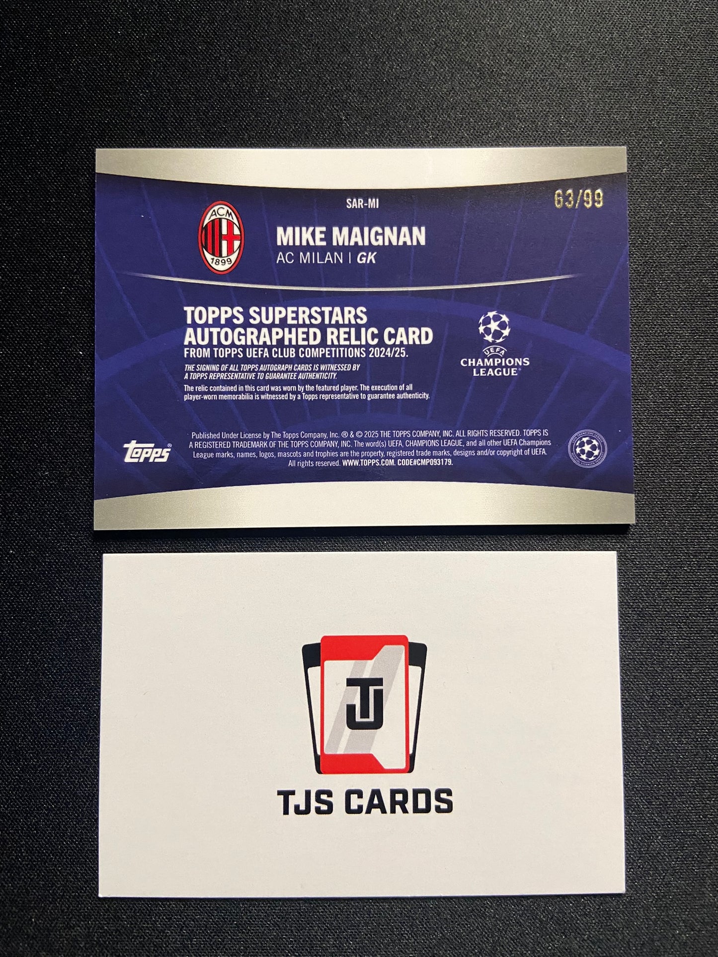Mike Maignan - Patch Auto /99 - TOPPS UCC Flagship 2024/25
