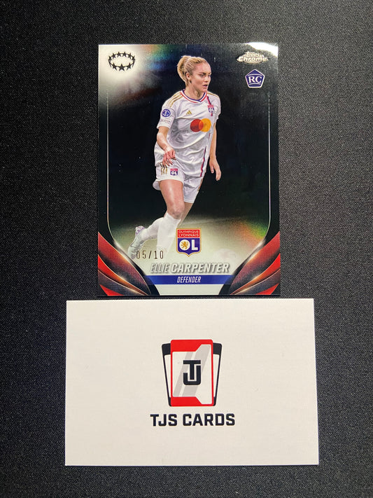 Ellie Carpenter - Rookie Black /10 - TOPPS Chrome UWCL 2023/24