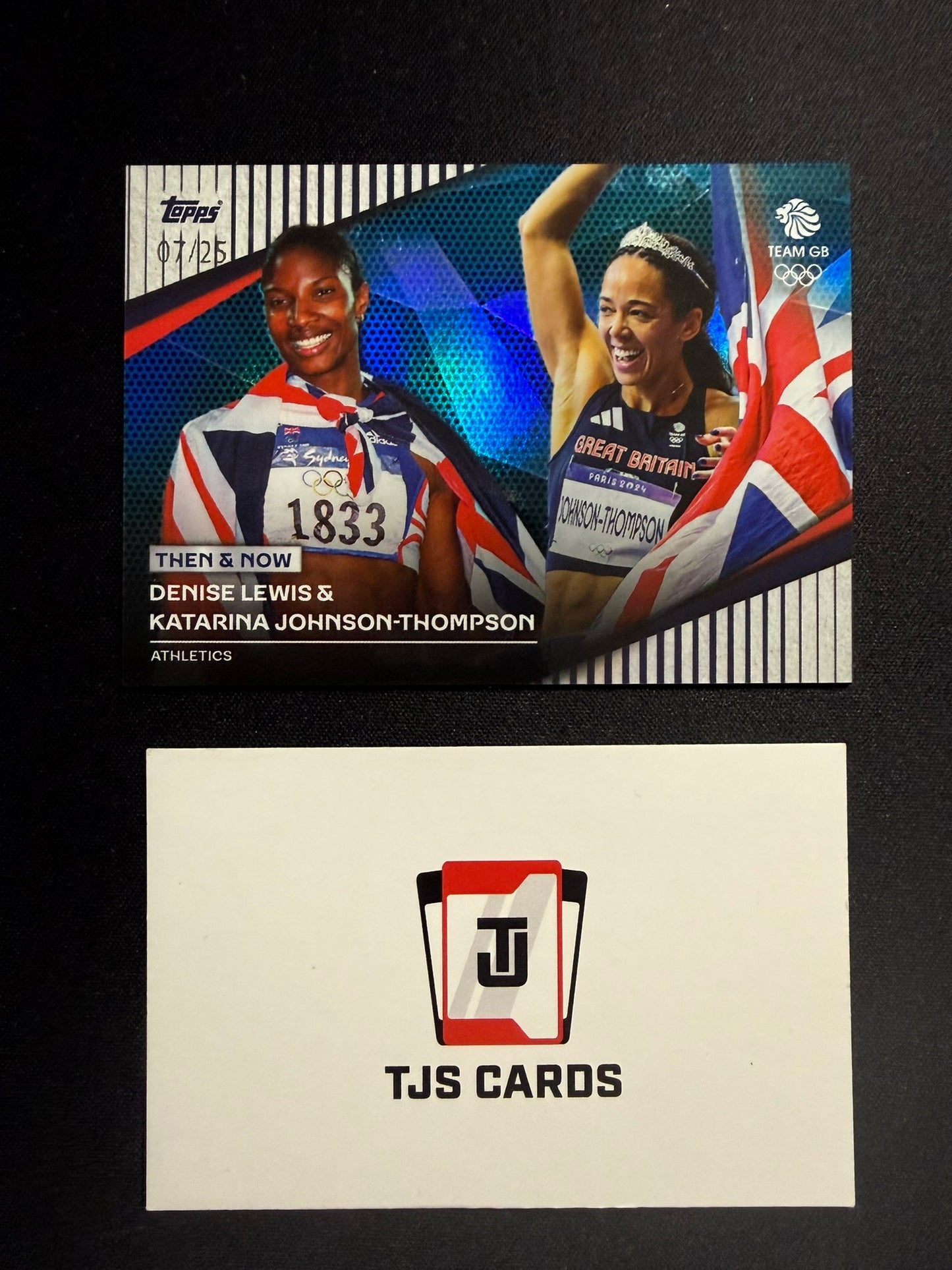 Denise Lewis & Katarina Johnson Thompson - /25 - TOPPS Stars Of Paris 2024