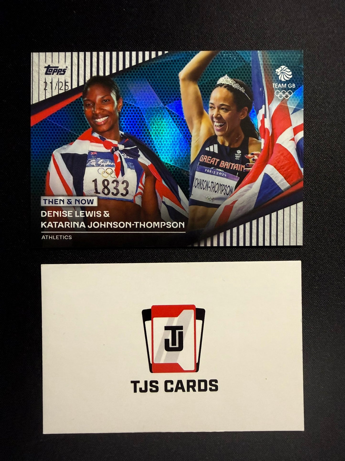 Denise Lewis & Katarina Johnson Thompson - /25 - TOPPS Stars Of Paris 2024