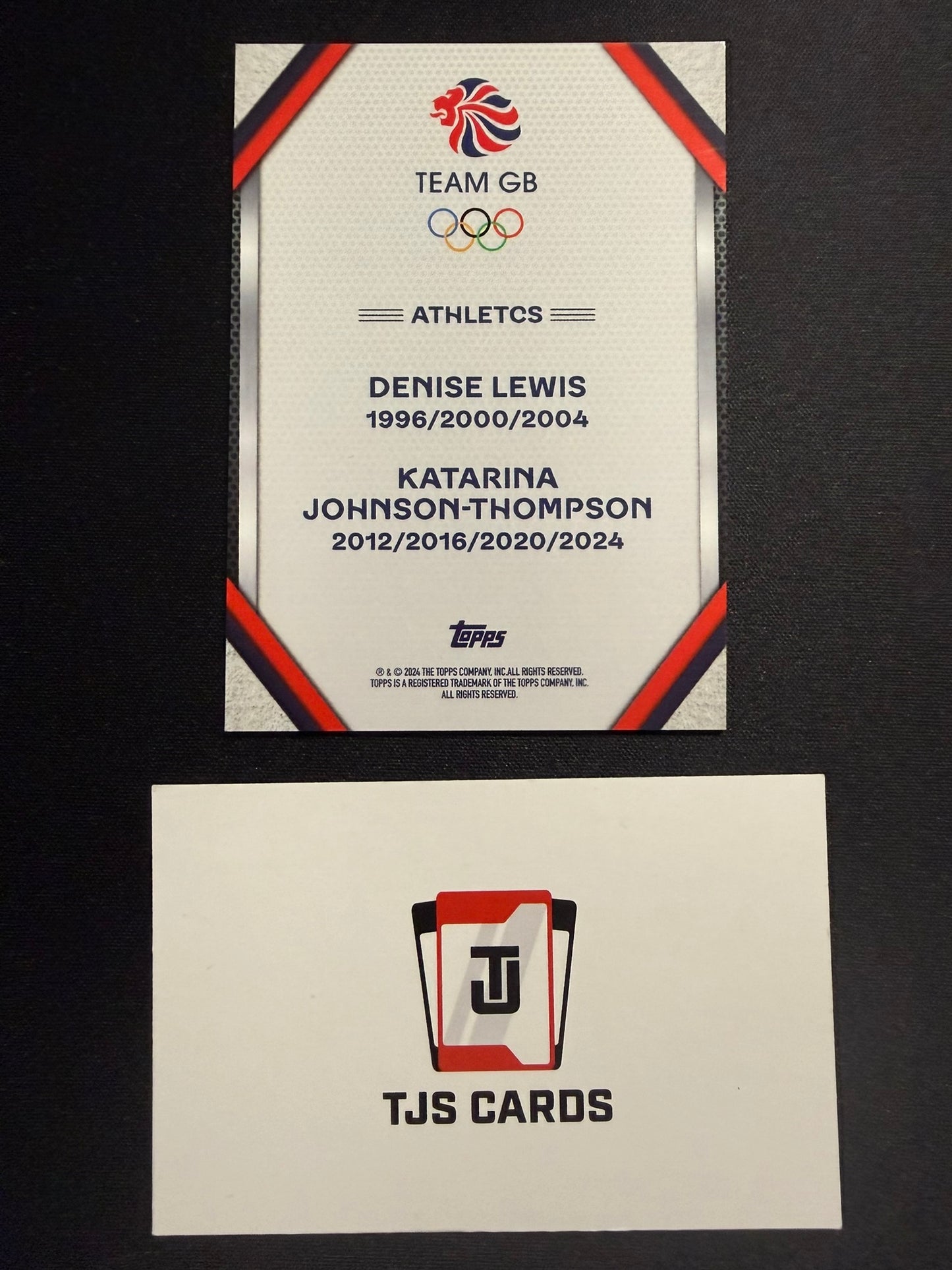 Denise Lewis & Katarina Johnson Thompson - /25 - TOPPS Stars Of Paris 2024