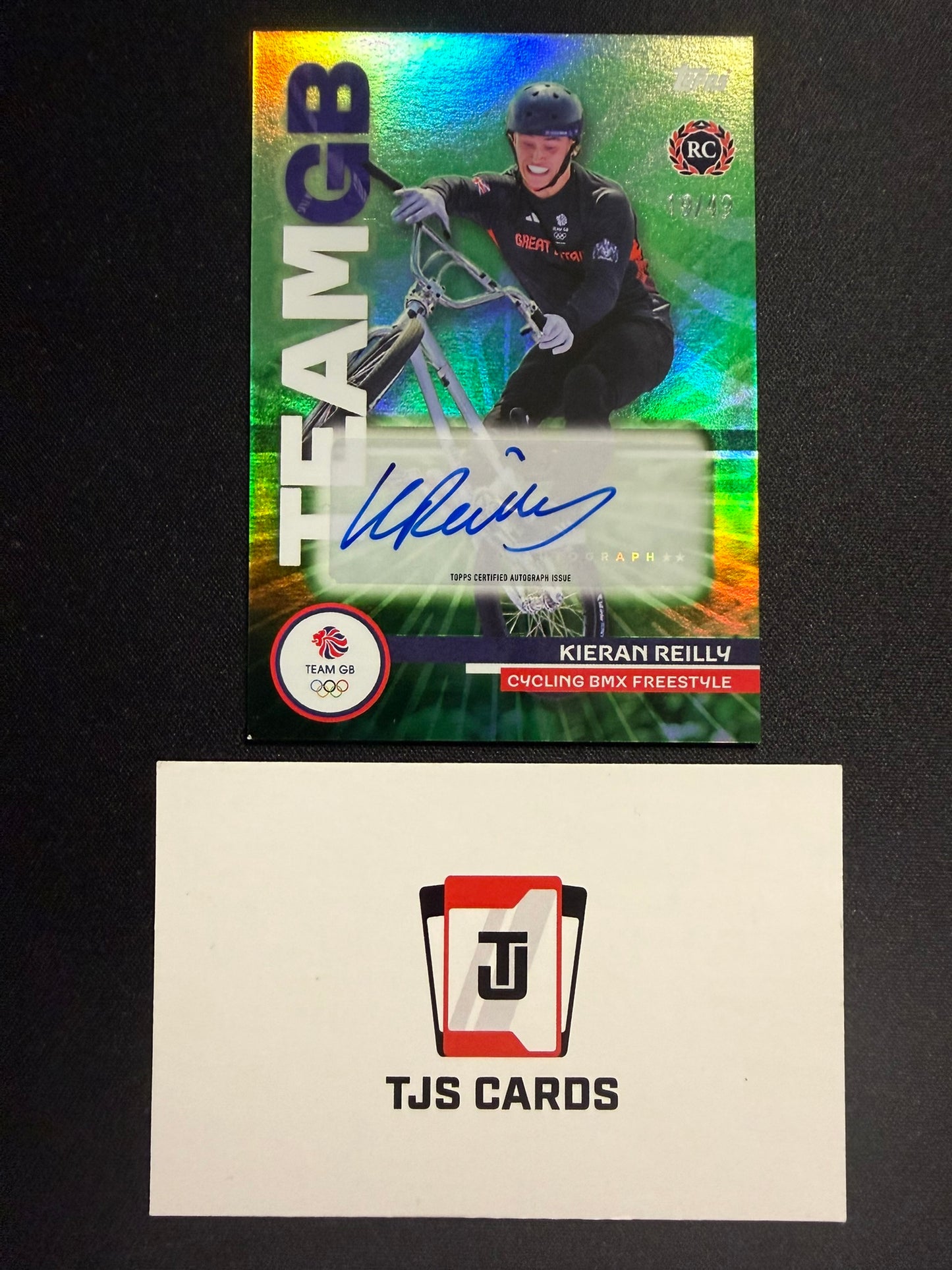 Kieran Reilly - Rookie Auto /49 - TOPPS Stars Of Paris 2024