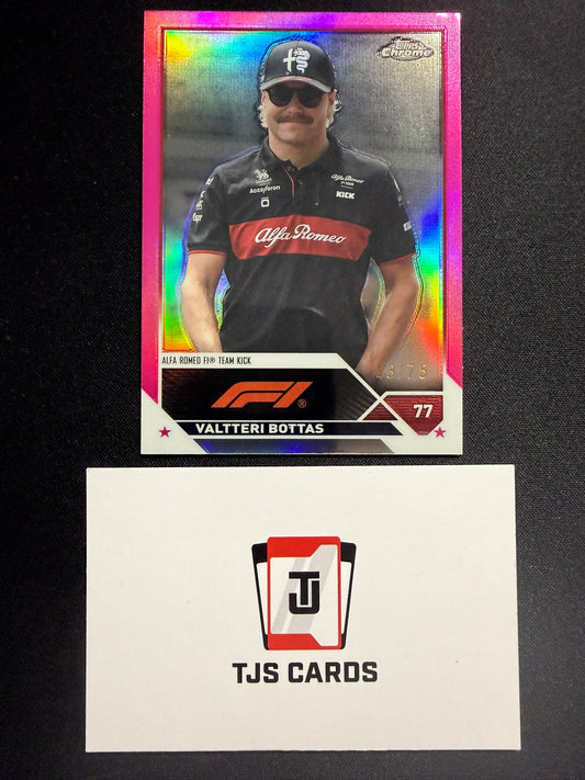 Valtteri Bottas - Pink /75 - TOPPS Chrome F1 2023