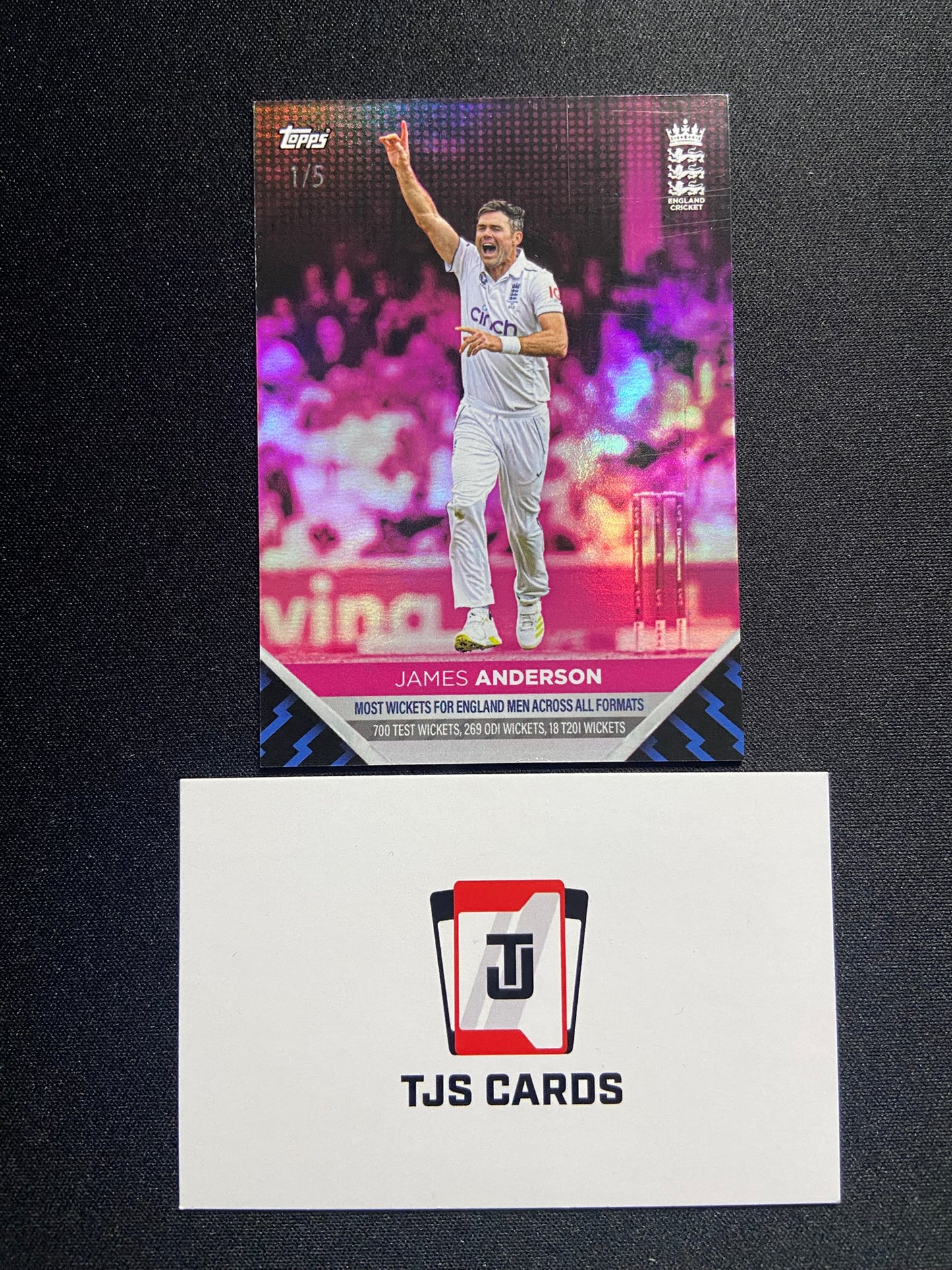 James (Jimmy) Anderson - /5 - TOPPS England Cricket Team Set 2024