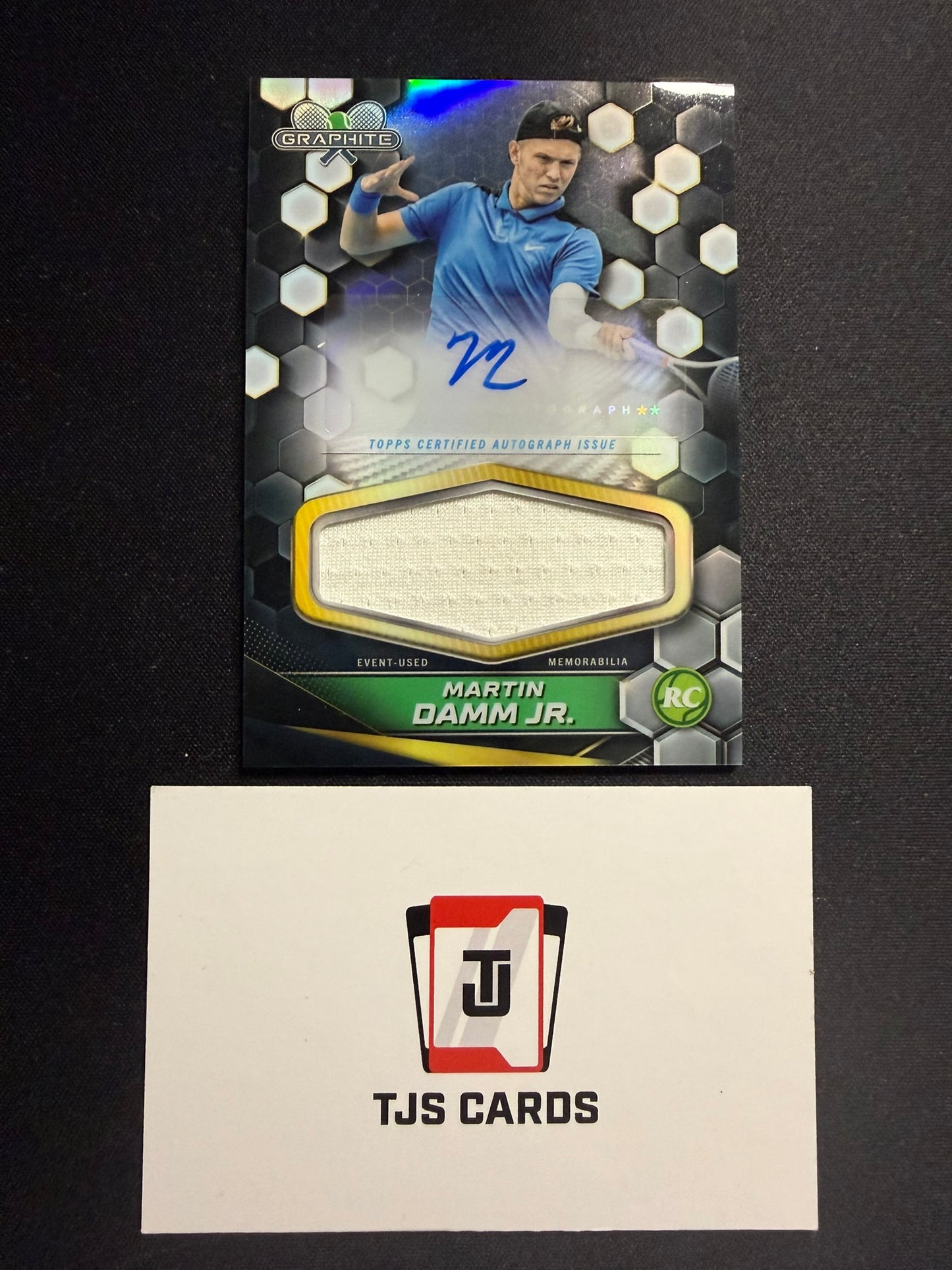 Martin Damm Jr. - Rookie Patch Auto - TOPPS Graphite Tennis 2024
