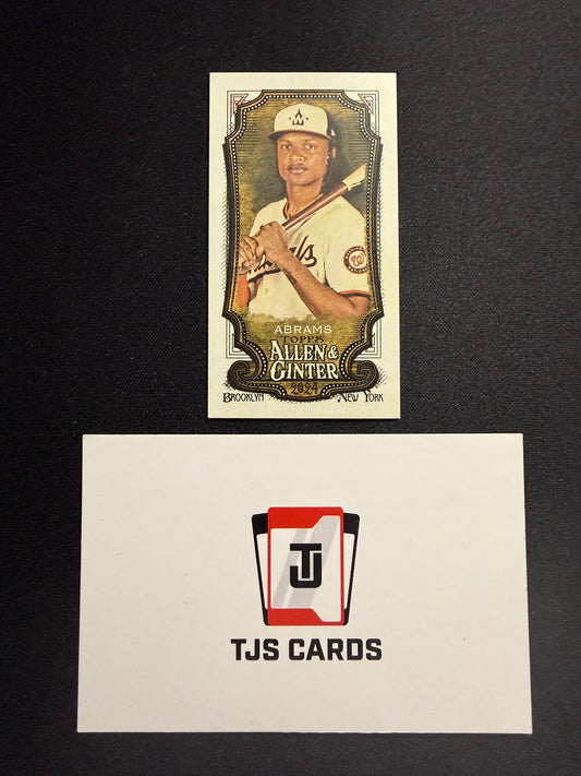CJ Abrams - Mini /25 - TOPPS Allen & Ginter 2024