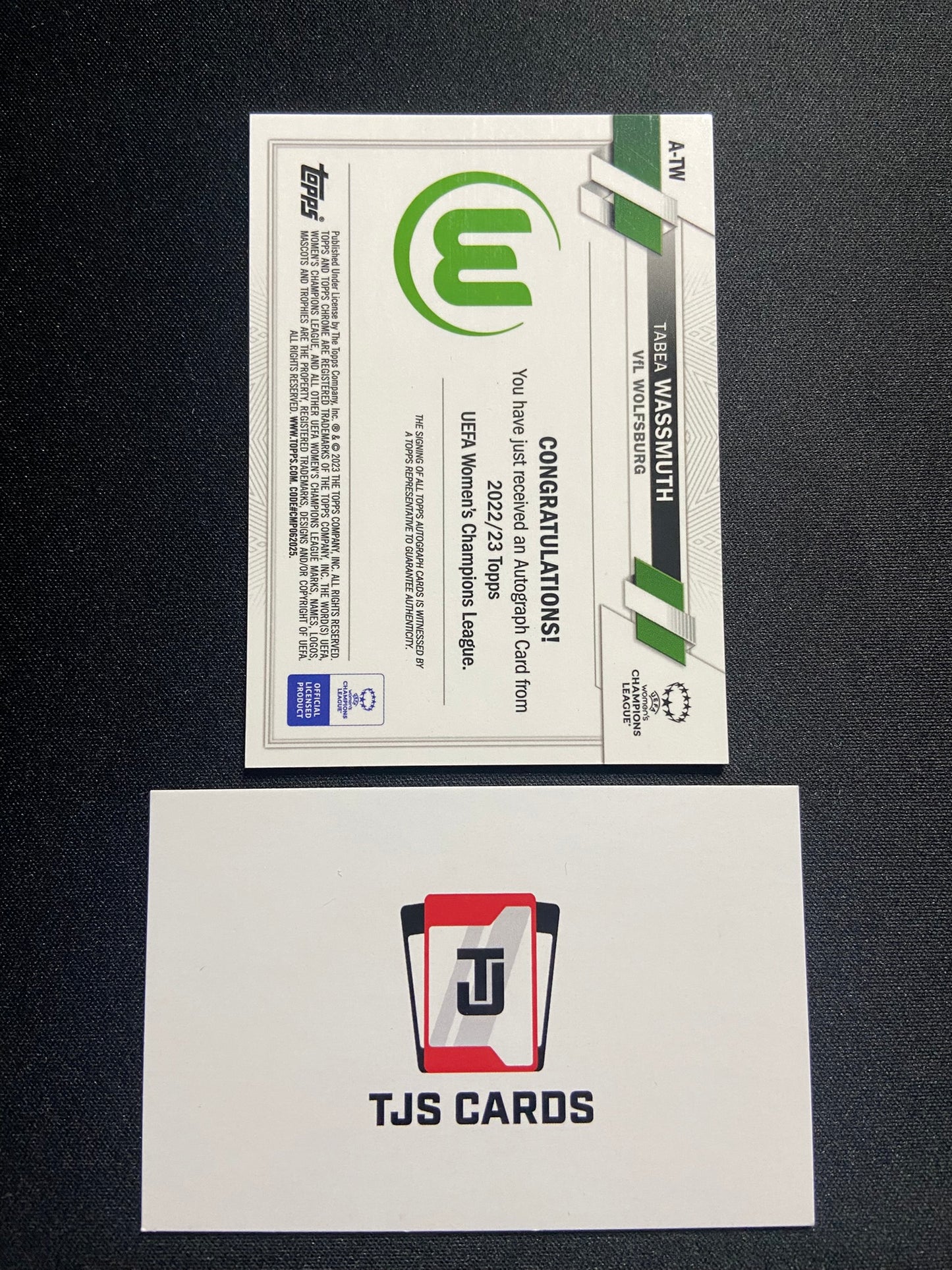 Tabea Wassmuth - Auto - TOPPS Chrome UWCL 2022/23