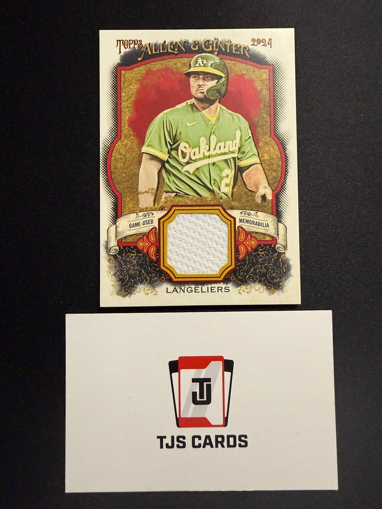 Shea Langeliers - Game-Used Relic - TOPPS Allen & Ginter 2024