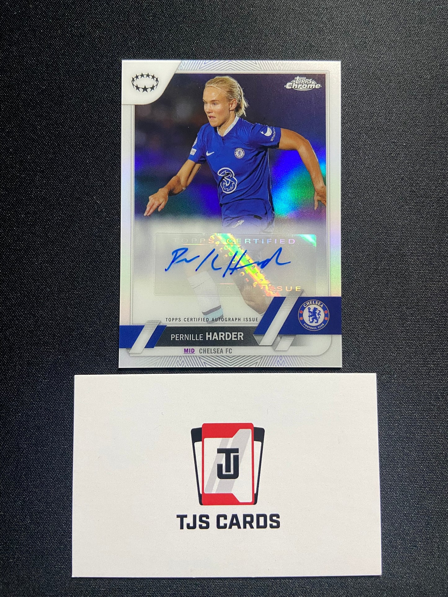Pernille Harder - Auto - TOPPS Chrome UWCL 2022/23