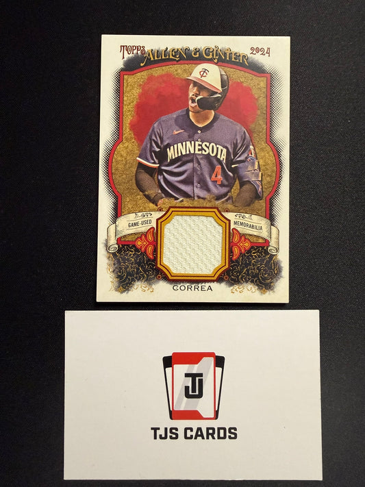 Carlos Correa - Game-Used Relic - TOPPS Allen & Ginter 2024