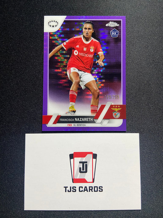 Francisca Nazareth - Rookie Purple Pulsar /299 - TOPPS Chrome UWCL 2022/23