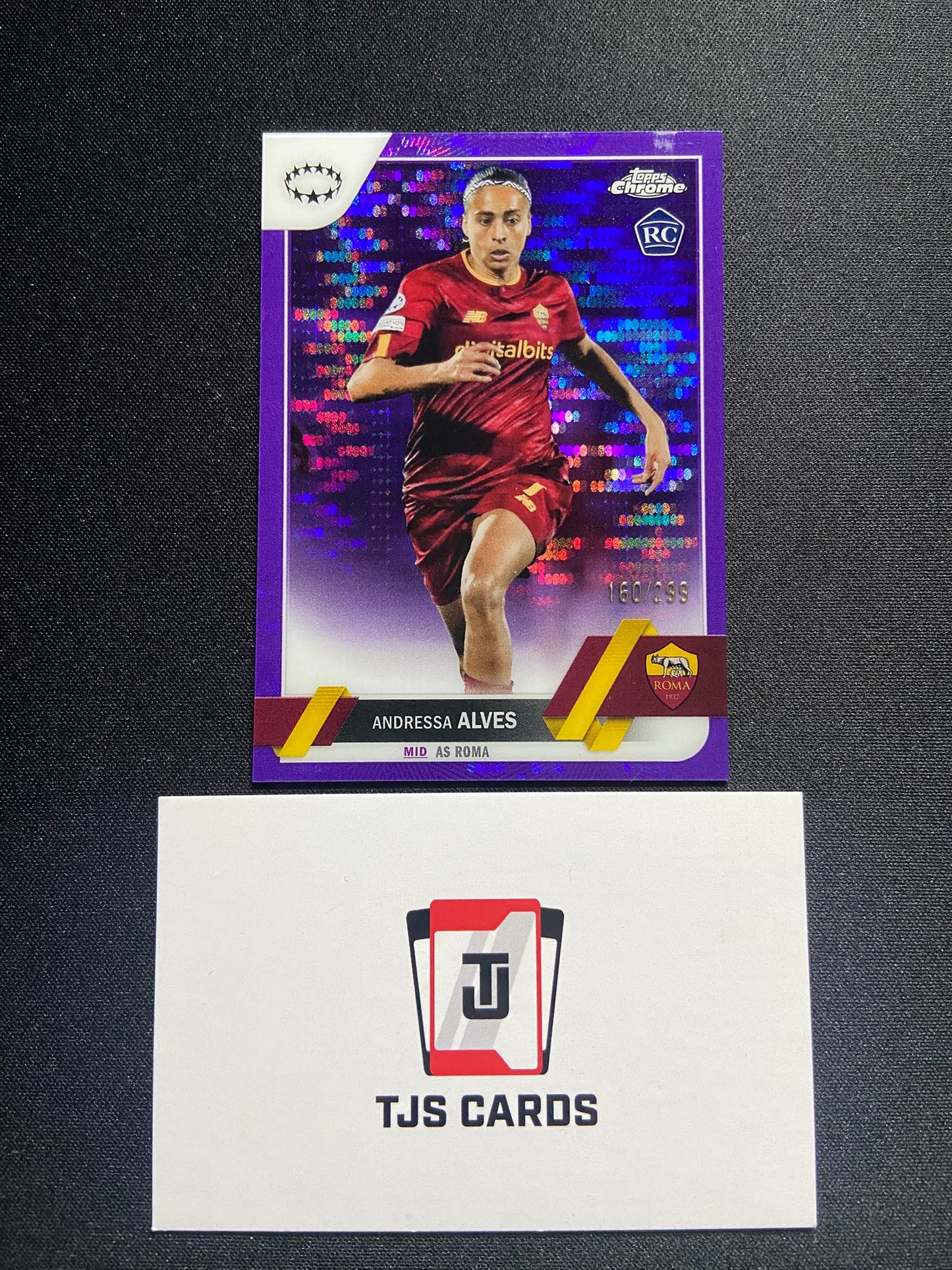 Andressa Alves - Rookie Purple Pulsar /299 - TOPPS Chrome UWCL 2022/23