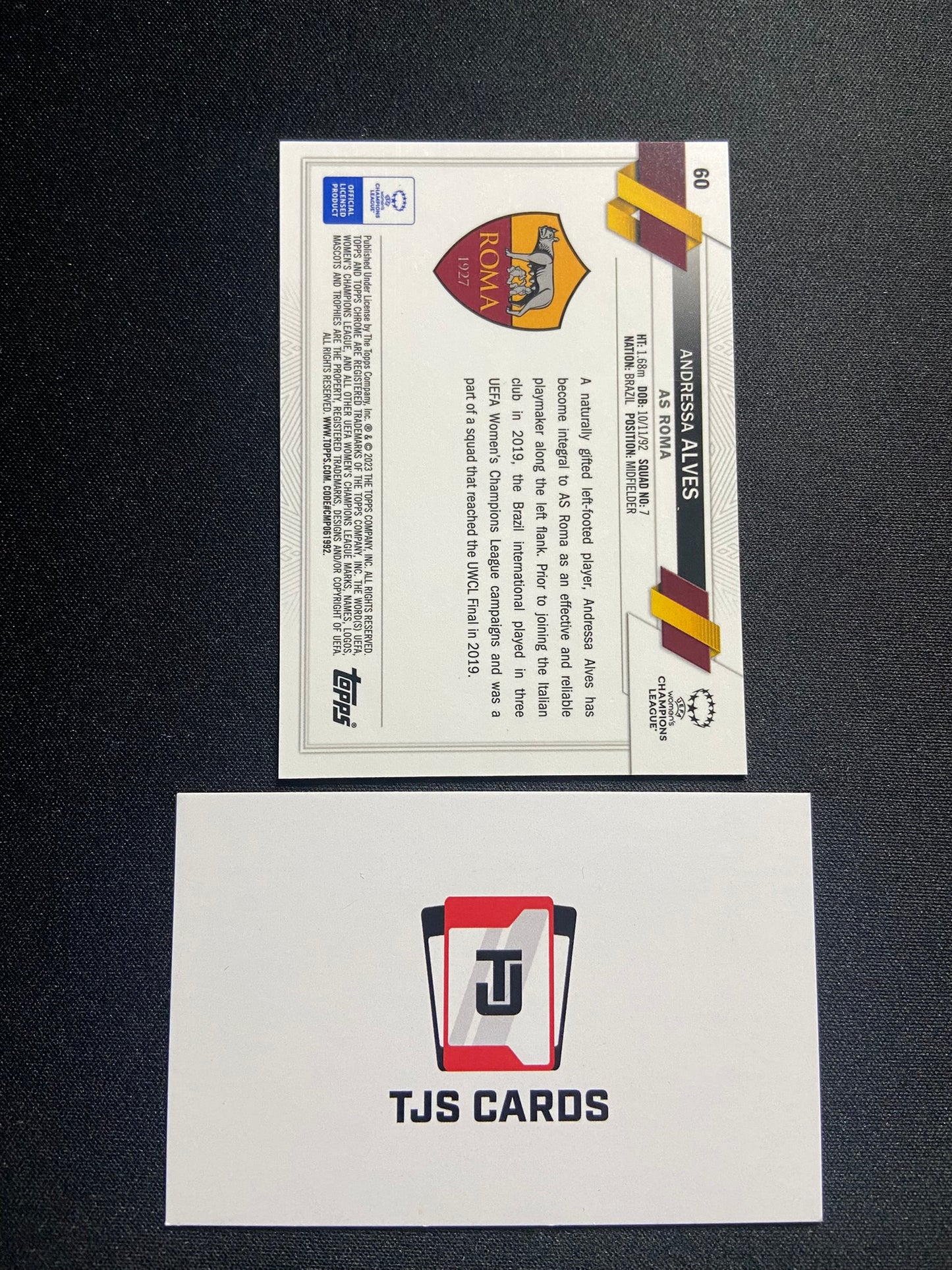 Andressa Alves - Rookie Purple Pulsar /299 - TOPPS Chrome UWCL 2022/23