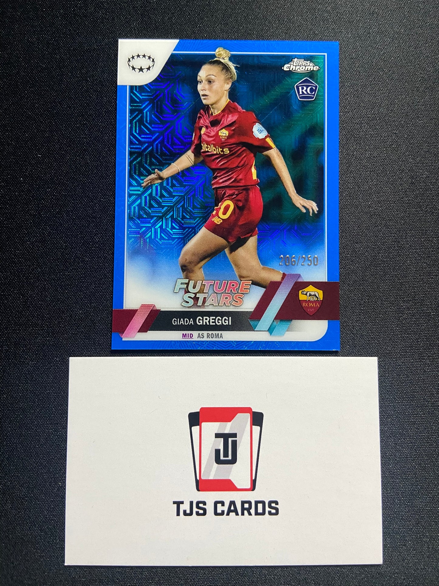 Giada Greggi - Rookie Blue Mojo /250 - TOPPS Chrome UWCL 2022/23