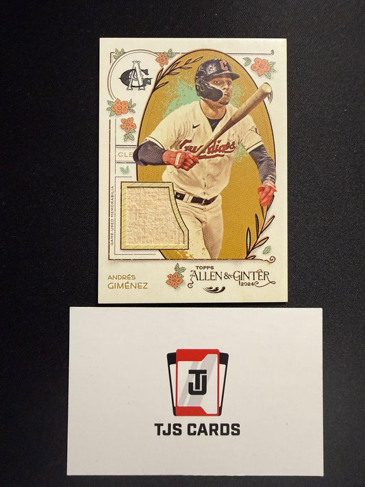 Andres Gimenez - Game-Used Relic - TOPPS Allen & Ginter 2024