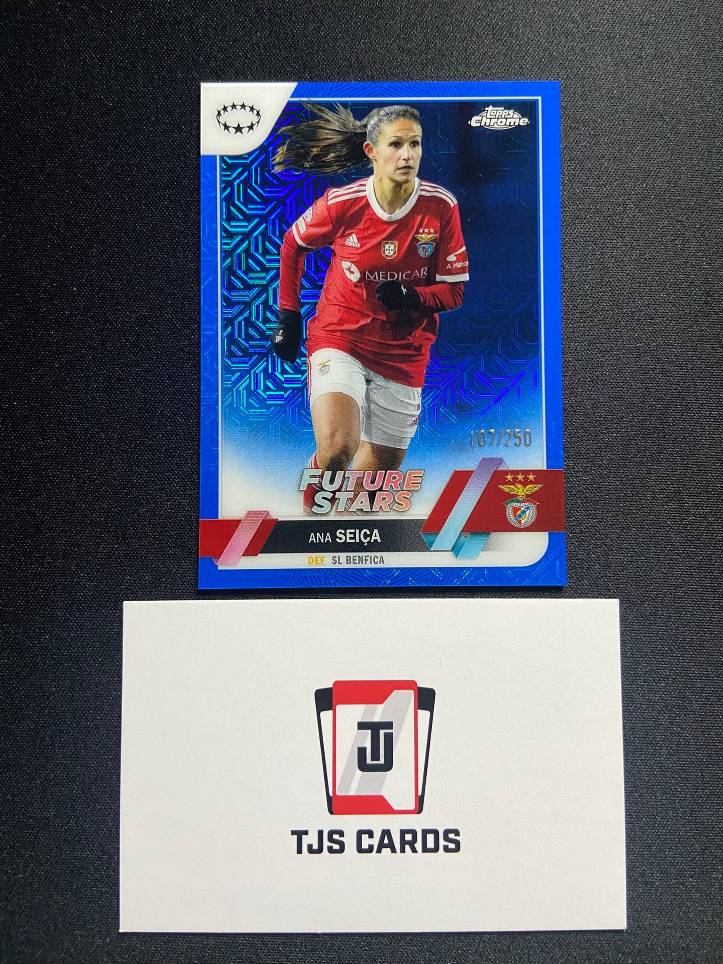 Ana Seica - Blue Mojo /250 - TOPPS Chrome UWCL 2022/23