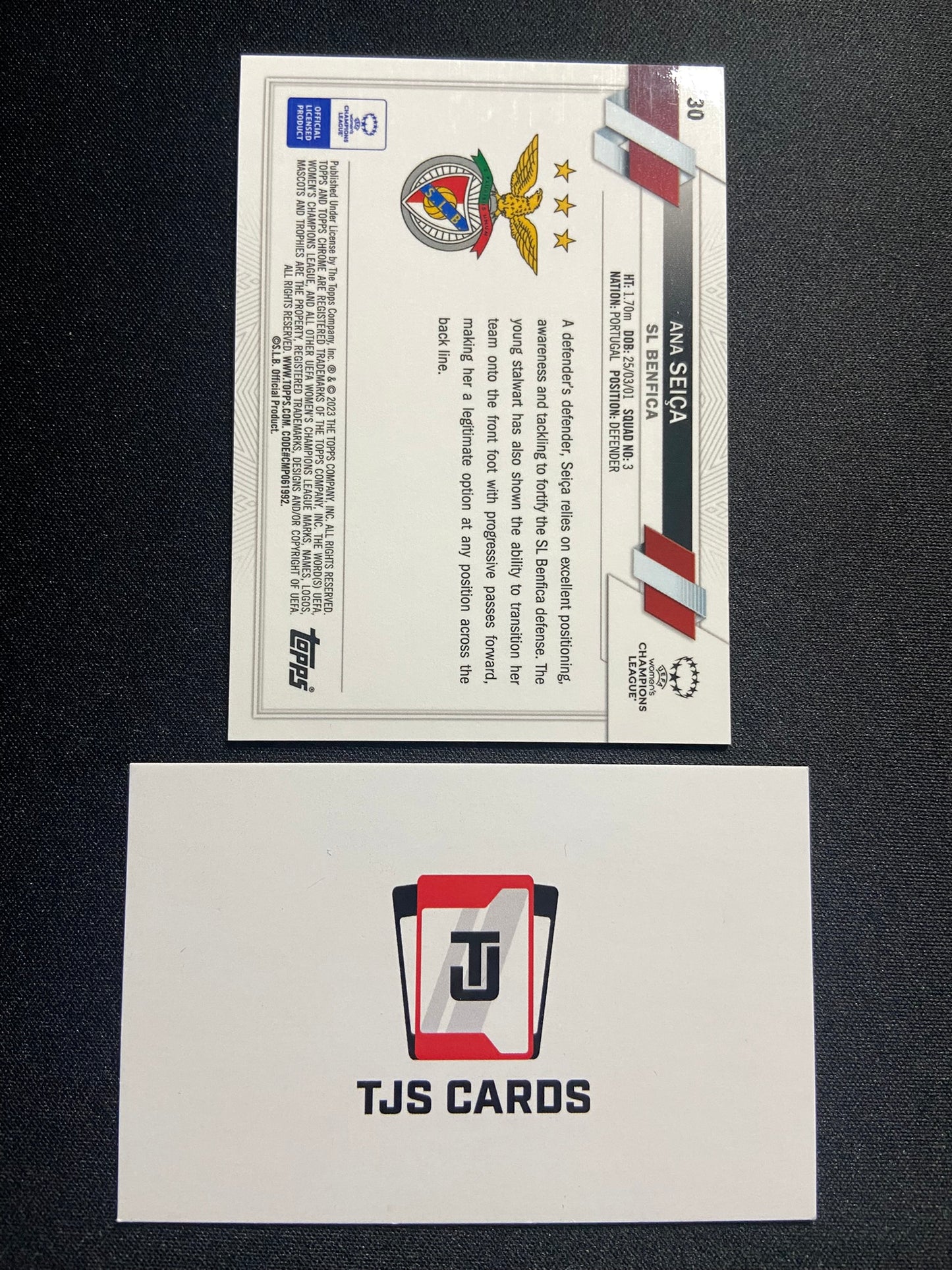 Ana Seica - Blue Mojo /250 - TOPPS Chrome UWCL 2022/23