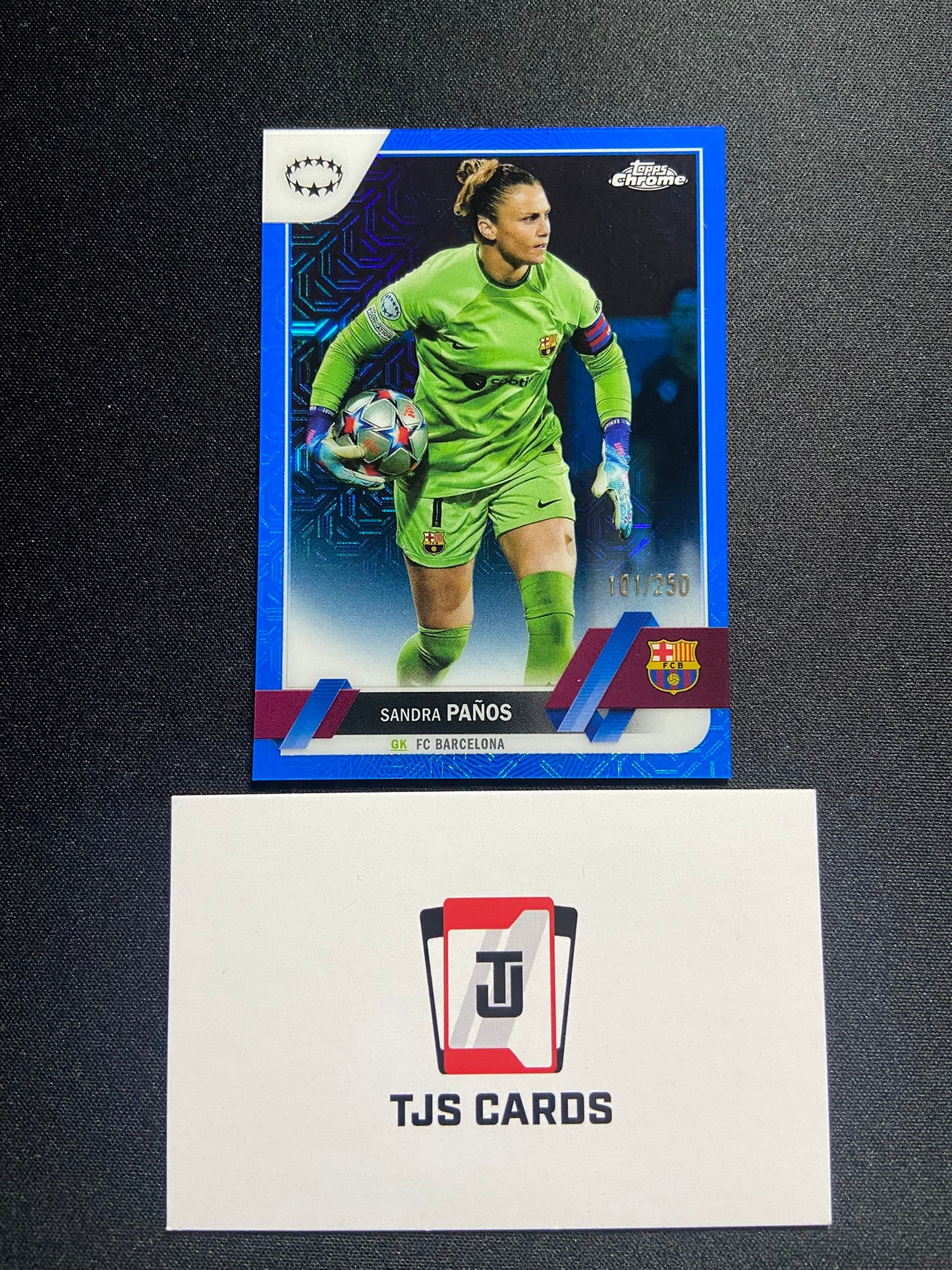 Sandra Panos - Blue Mojo /250 - TOPPS Chrome UWCL 2022/23