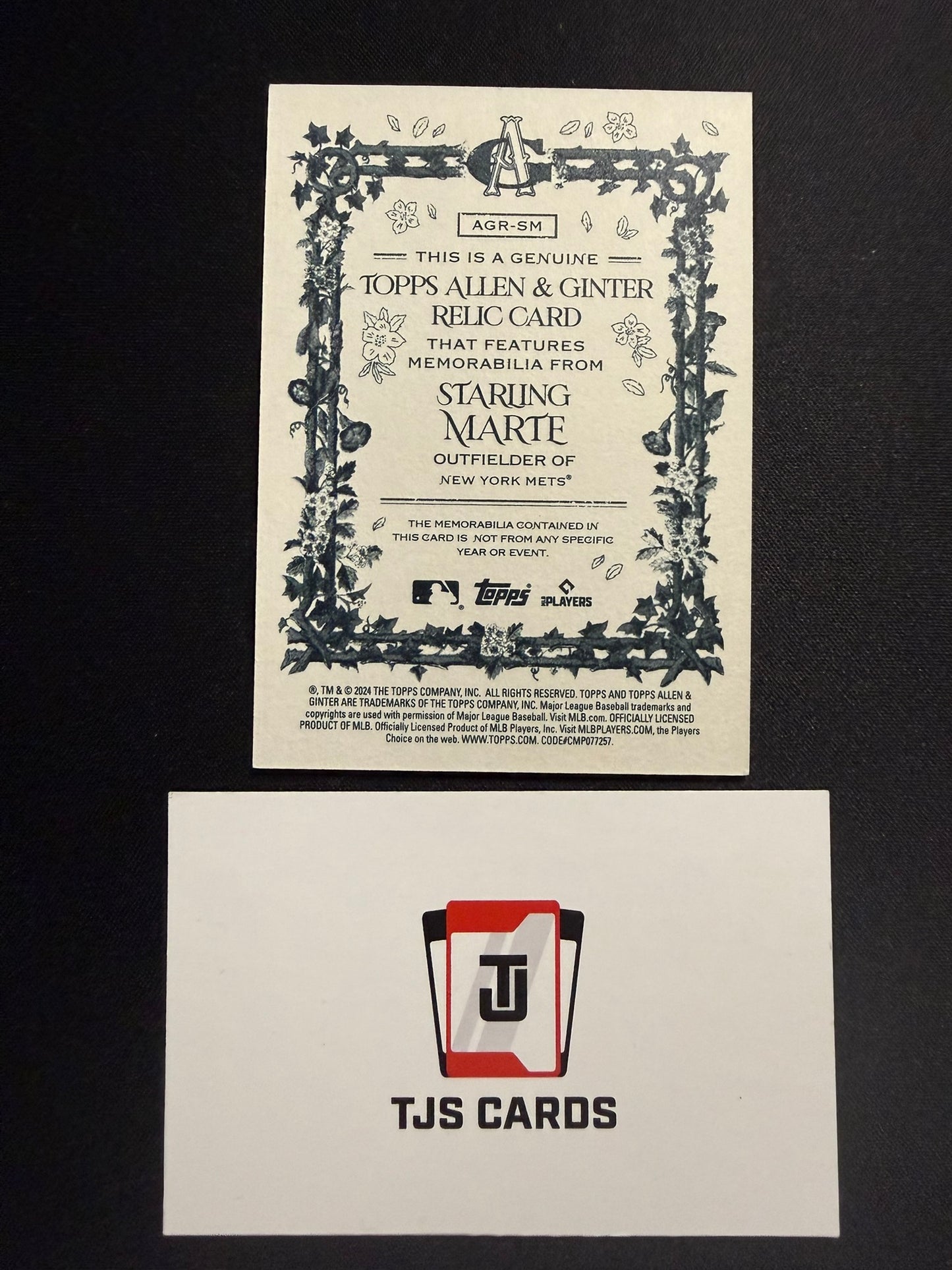 Starling Marte - Game-Used Relic - TOPPS Allen & Ginter 2024