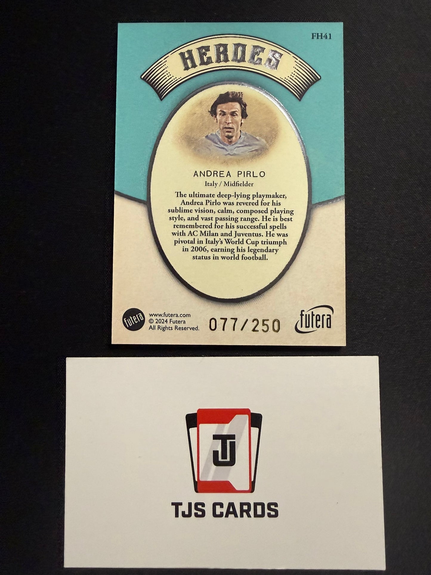 Andrea Pirlo - Heroes /250 - Futera Vintage 2024