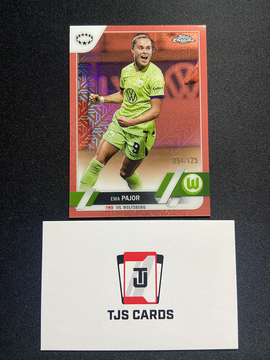 Ewa Pajor - Rose Gold Mojo /125 - TOPPS Chrome UWCL 2022/23