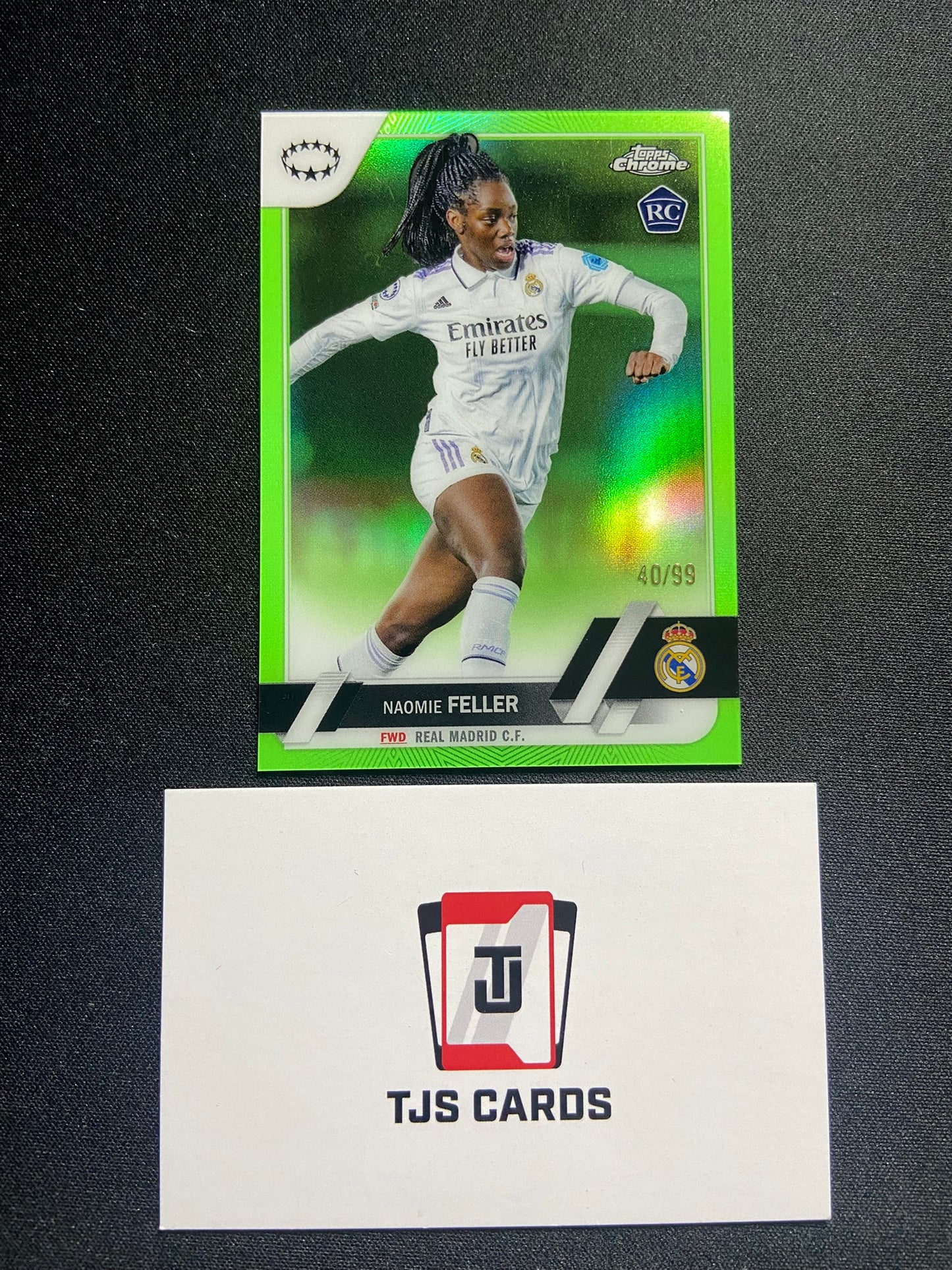 Naomie Feller - Rookie Neon Green /99 - TOPPS Chrome UWCL 2022/23