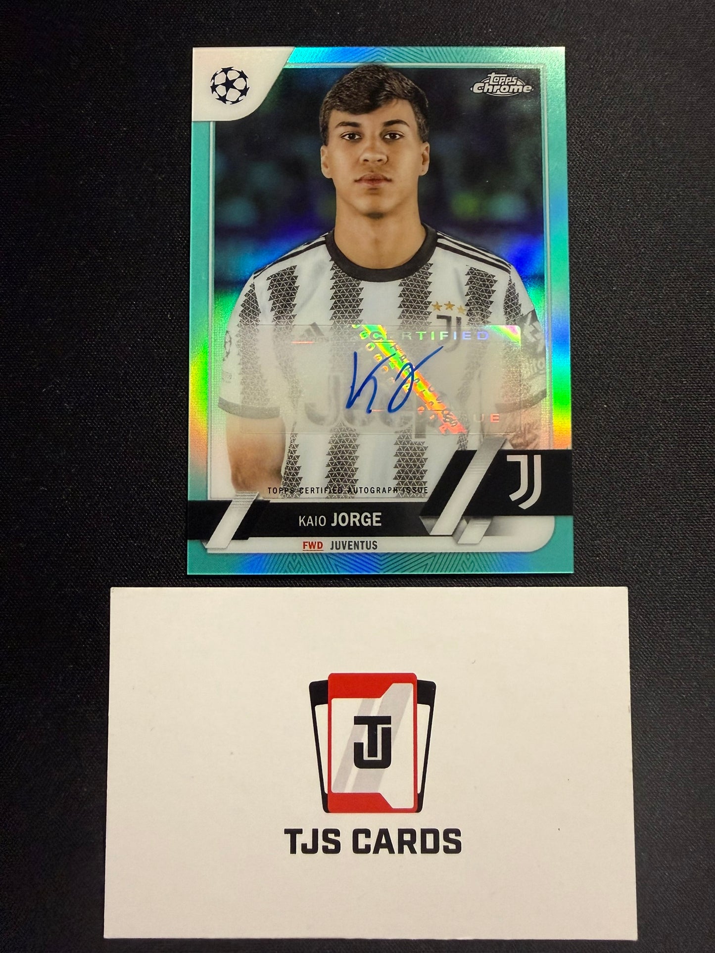 Kaio Jorge - Aqua Auto /199 - TOPPS Chrome UCC 2022/23