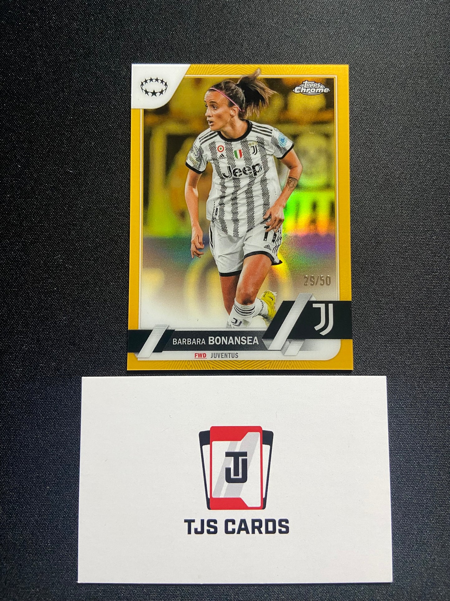 Barbara Bonansea - Gold /50 - TOPPS Chrome UWCL 2022/23