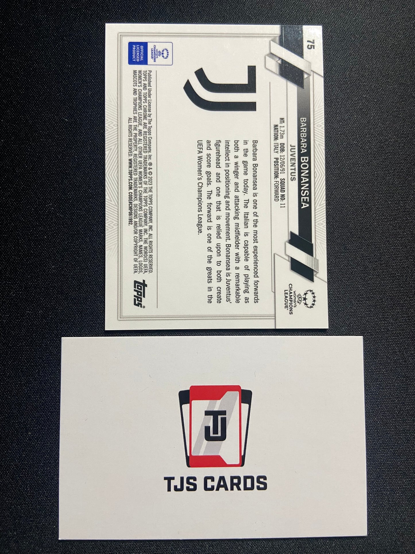 Barbara Bonansea - Gold /50 - TOPPS Chrome UWCL 2022/23