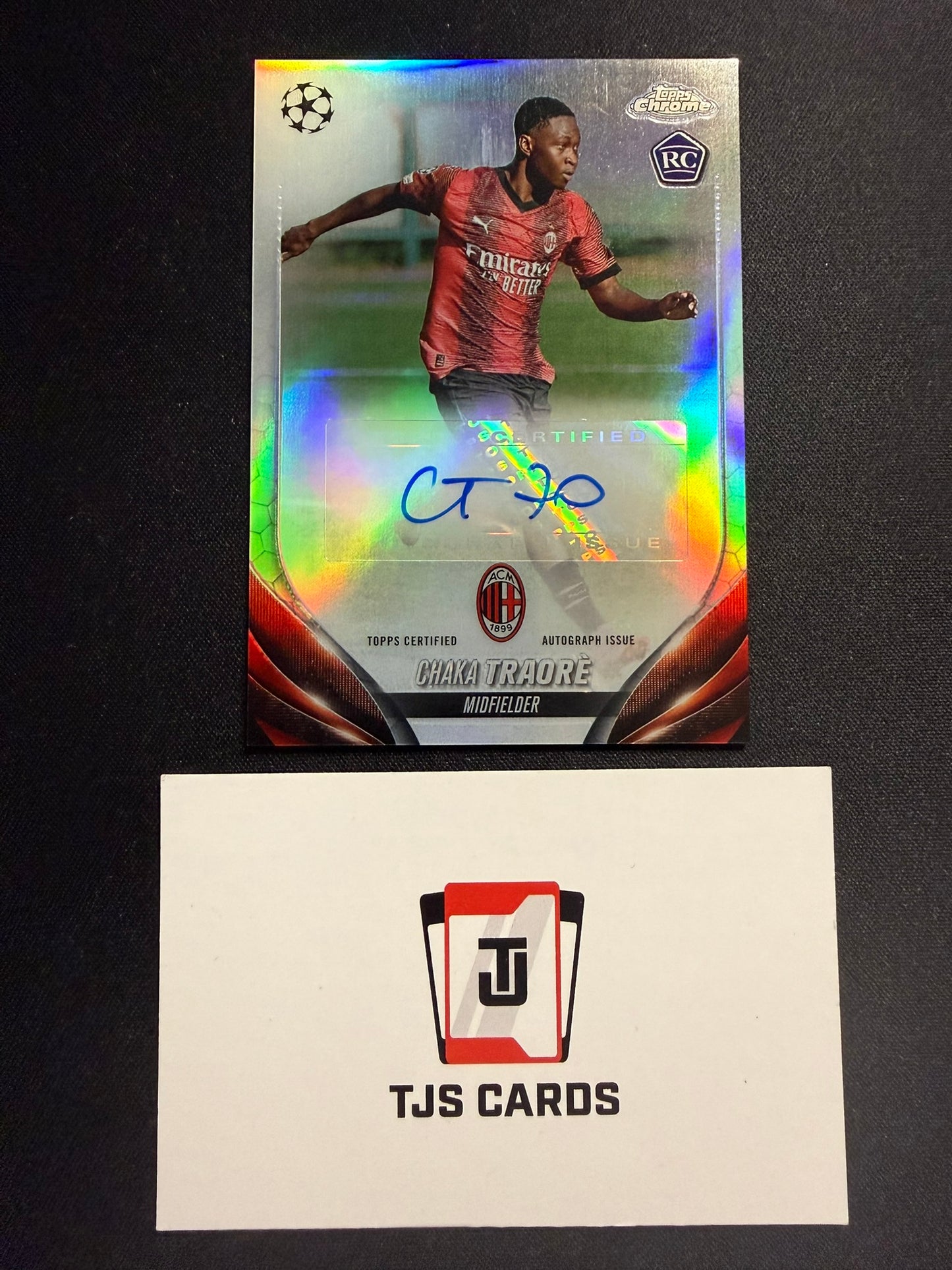 Chaka Traore - Rookie Auto - TOPPS Chrome UCC 2023/24
