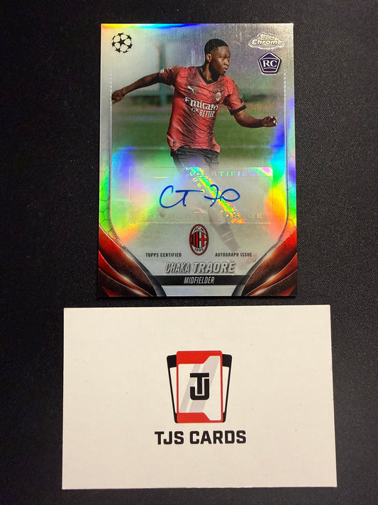 Chaka Traore - Rookie Auto - TOPPS Chrome UCC 2023/24