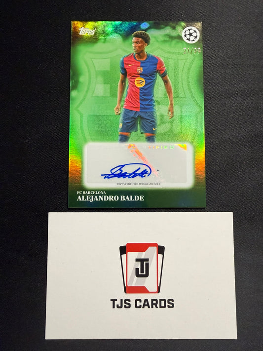 Alejandro Balde - Green Auto /99 - TOPPS UCC Simplicidad 2025