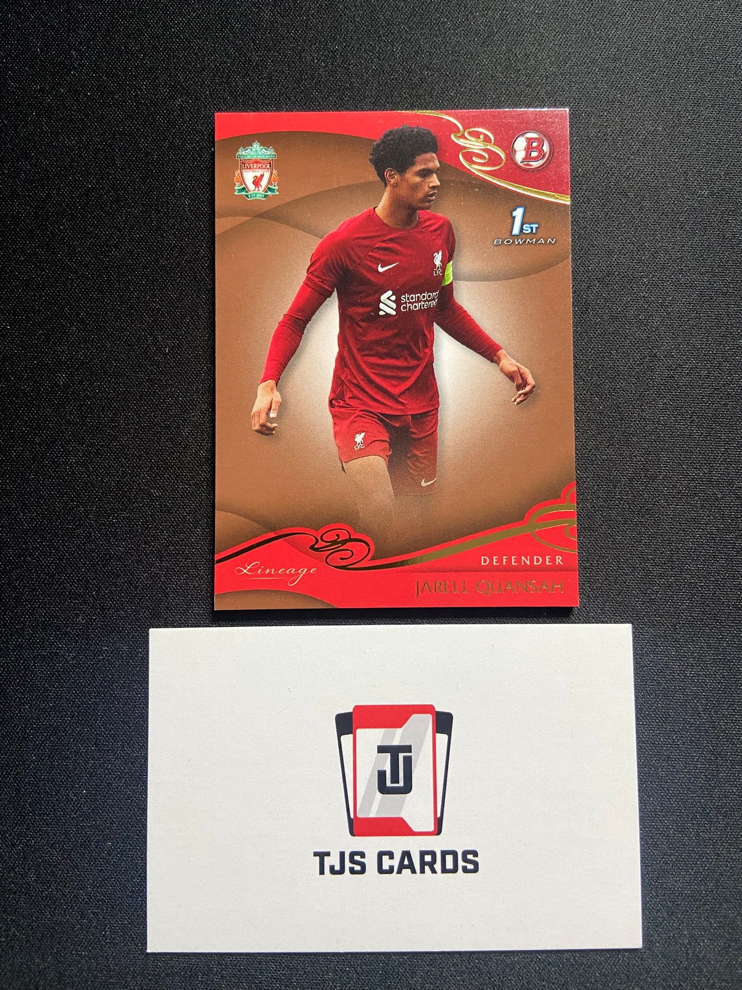 Jarell Quansah - Bronze 1st Bowman /40 - TOPPS Liverpool Lineage 2022/23