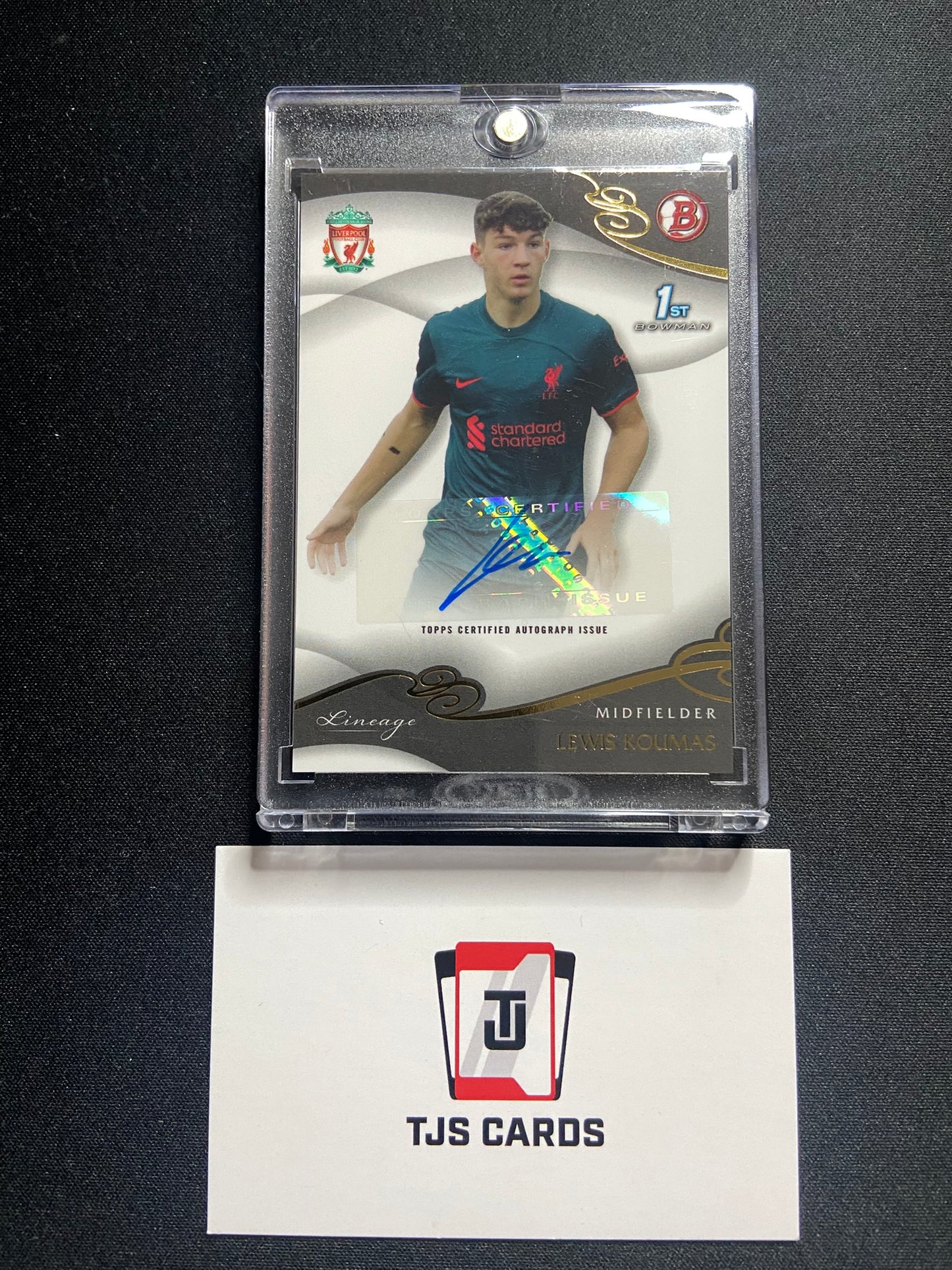 Lewis Koumas - 1st Bowman Auto - TOPPS Liverpool Lineage 2022/23